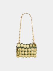 Kaki sparkle nano bag