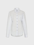 WHITE STRIPED SHIRT IN COTTON POPLIN position 1