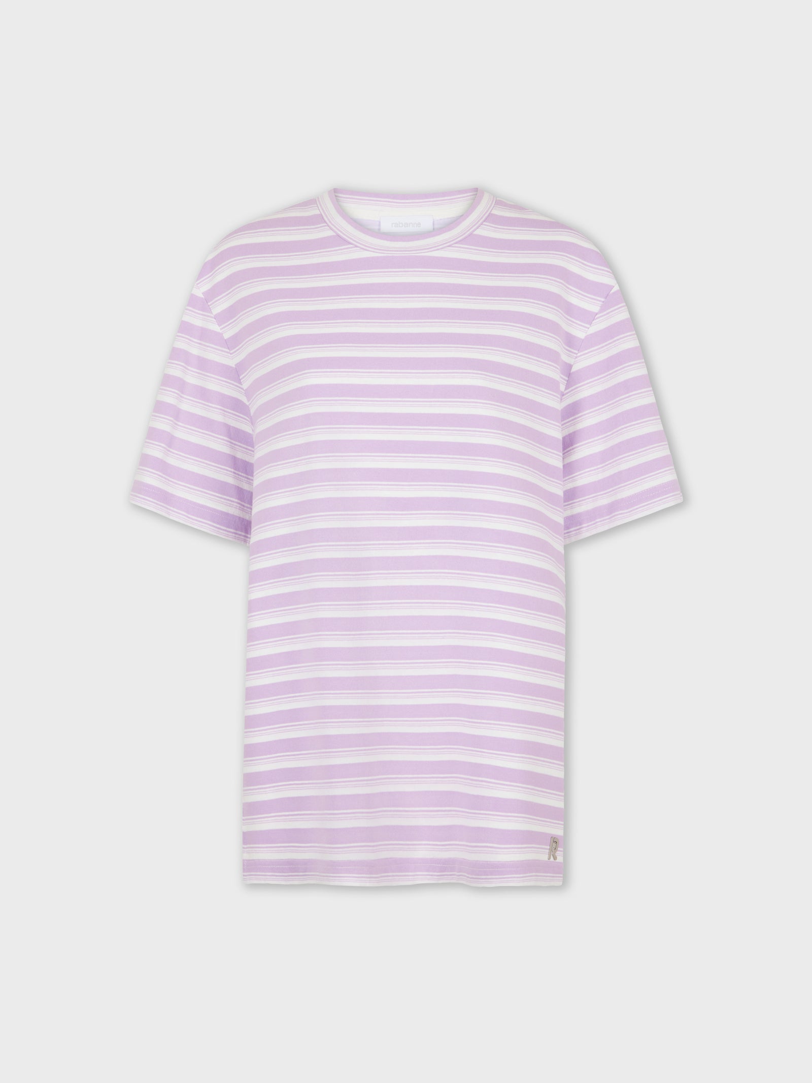PURPLE OVERSIZED TEE-SHIRT IN COTTON JERSEY position 1 - Image 1