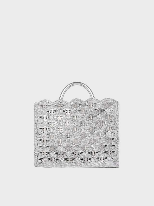 TOTE BAG IN LUREX RAFFIA