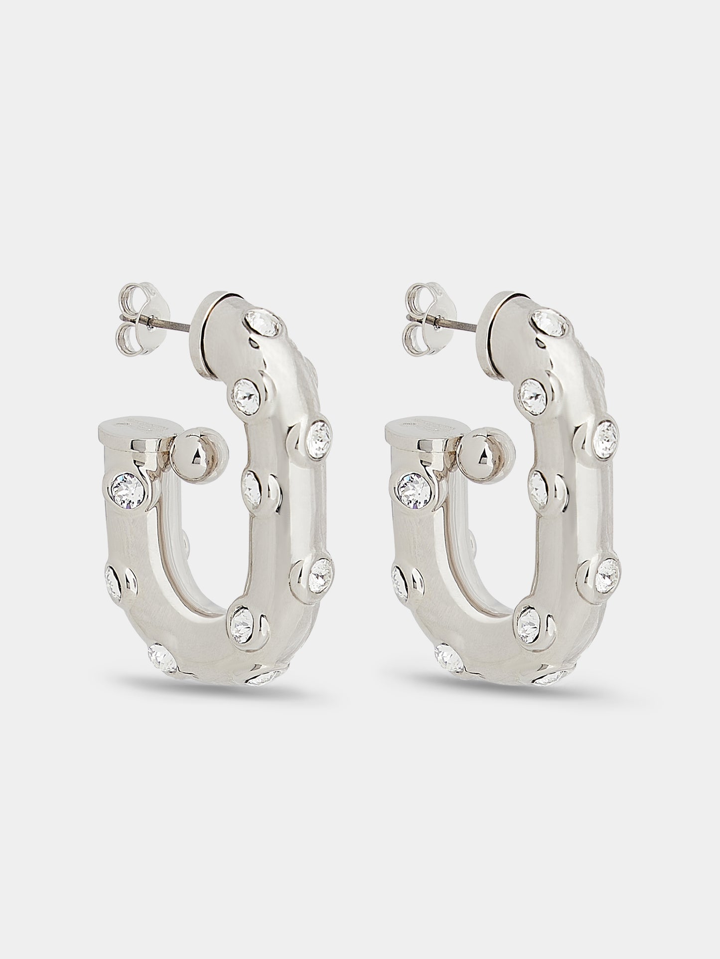 XL Link strass earrings