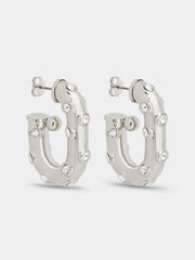 XL Link strass earrings