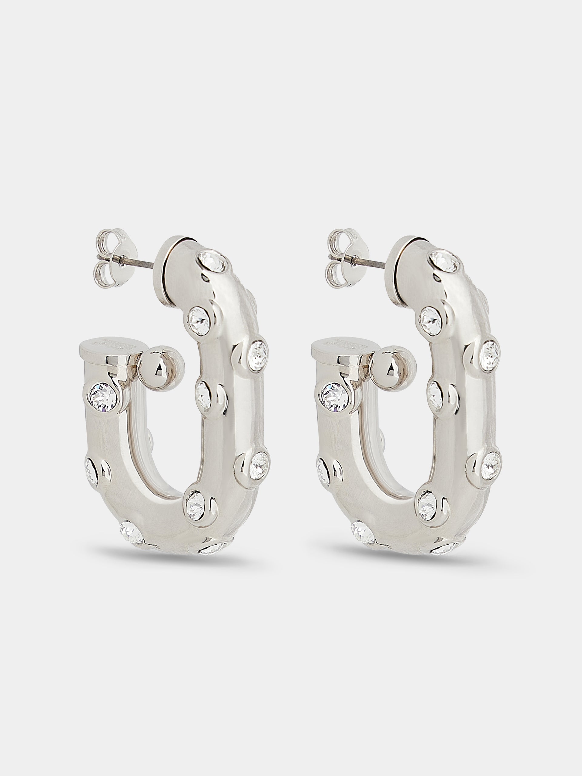 XL Link strass earrings