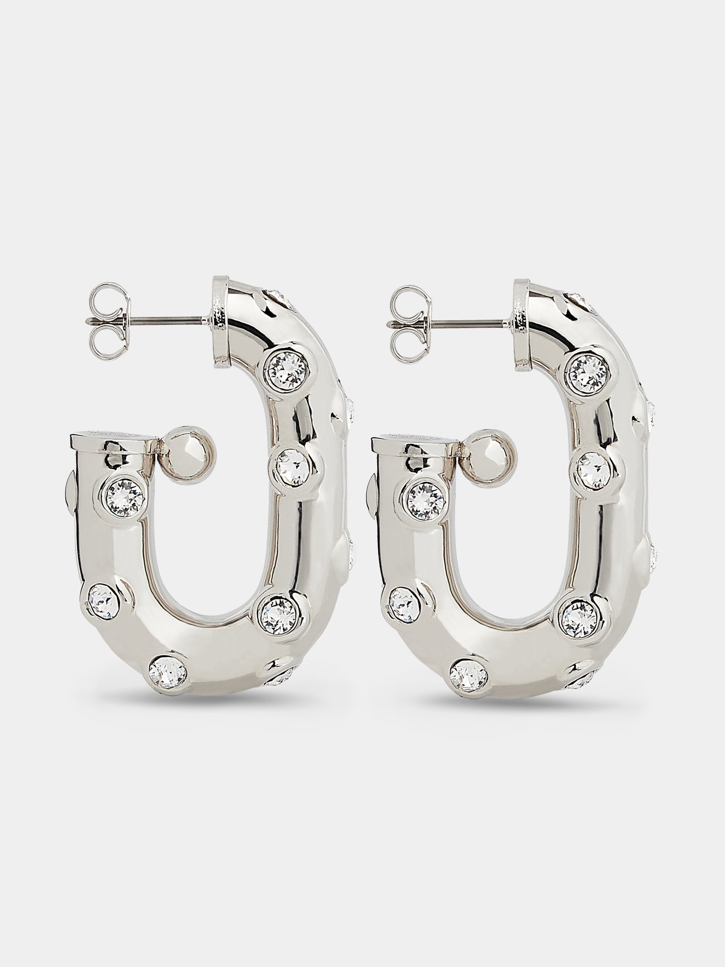 XL Link strass earrings
