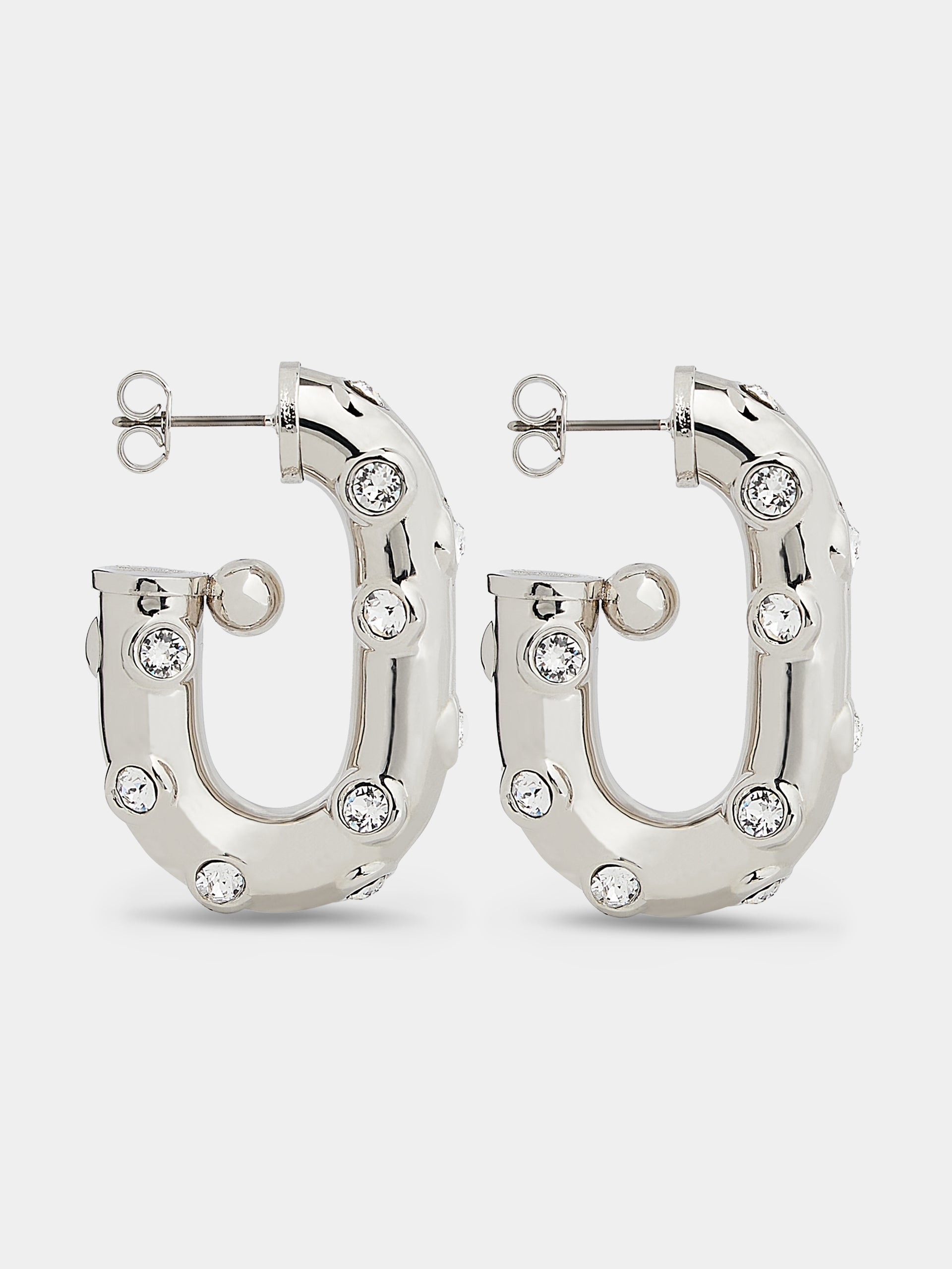 XL Link strass earrings