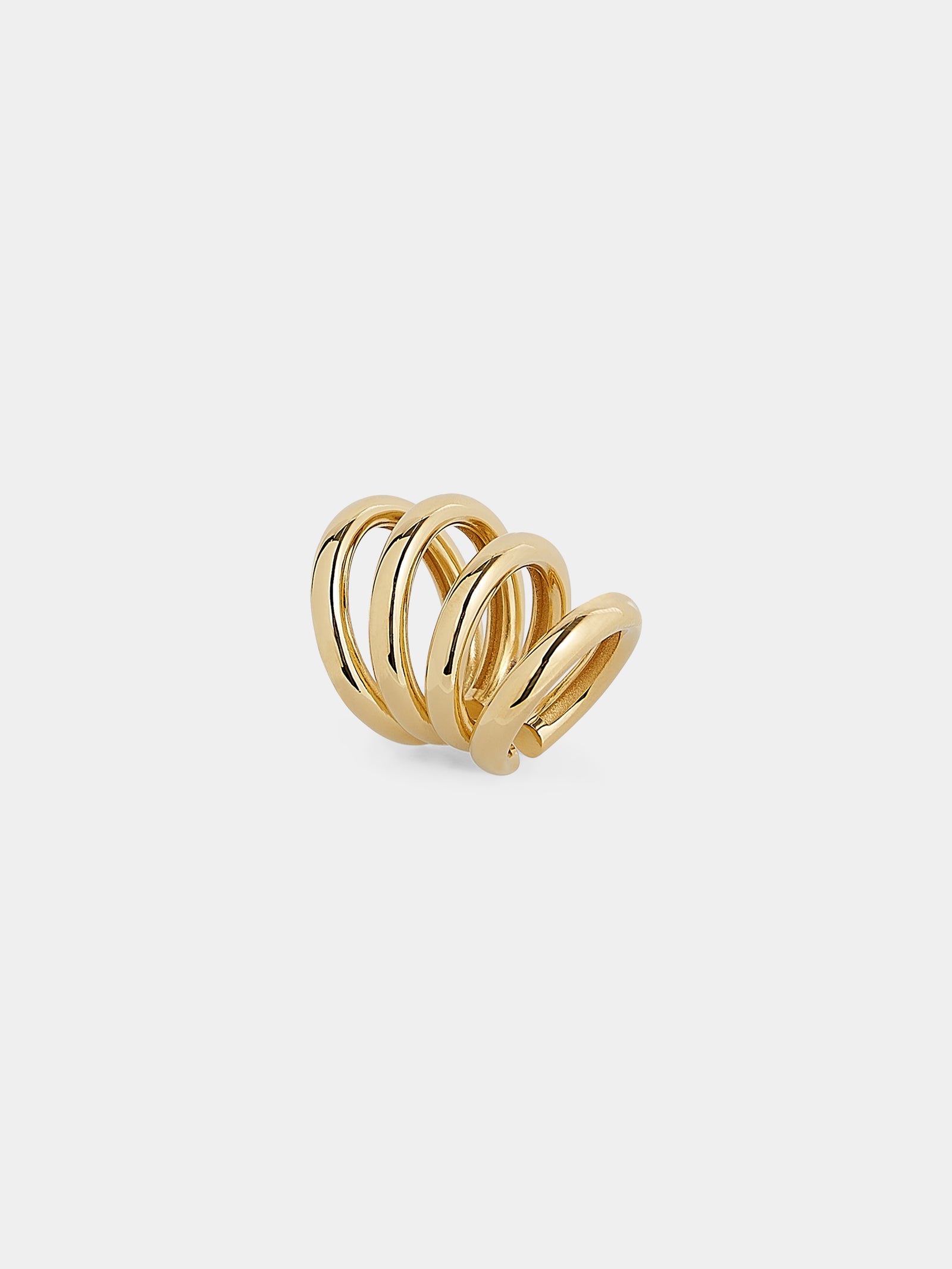 Punk ear cuffs gold position 1 - Image 1