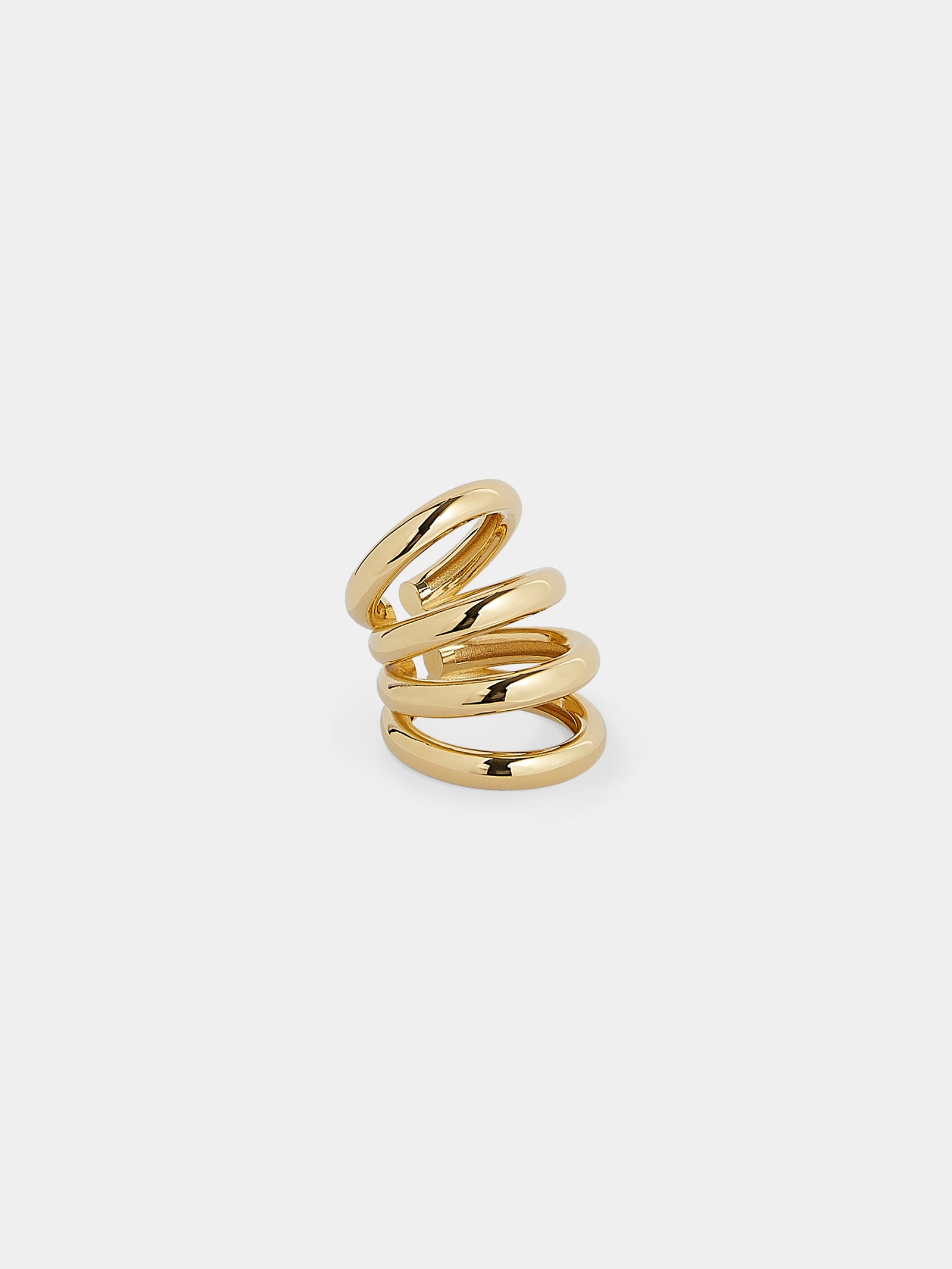 Punk ear cuffs gold position 2 - Image 3