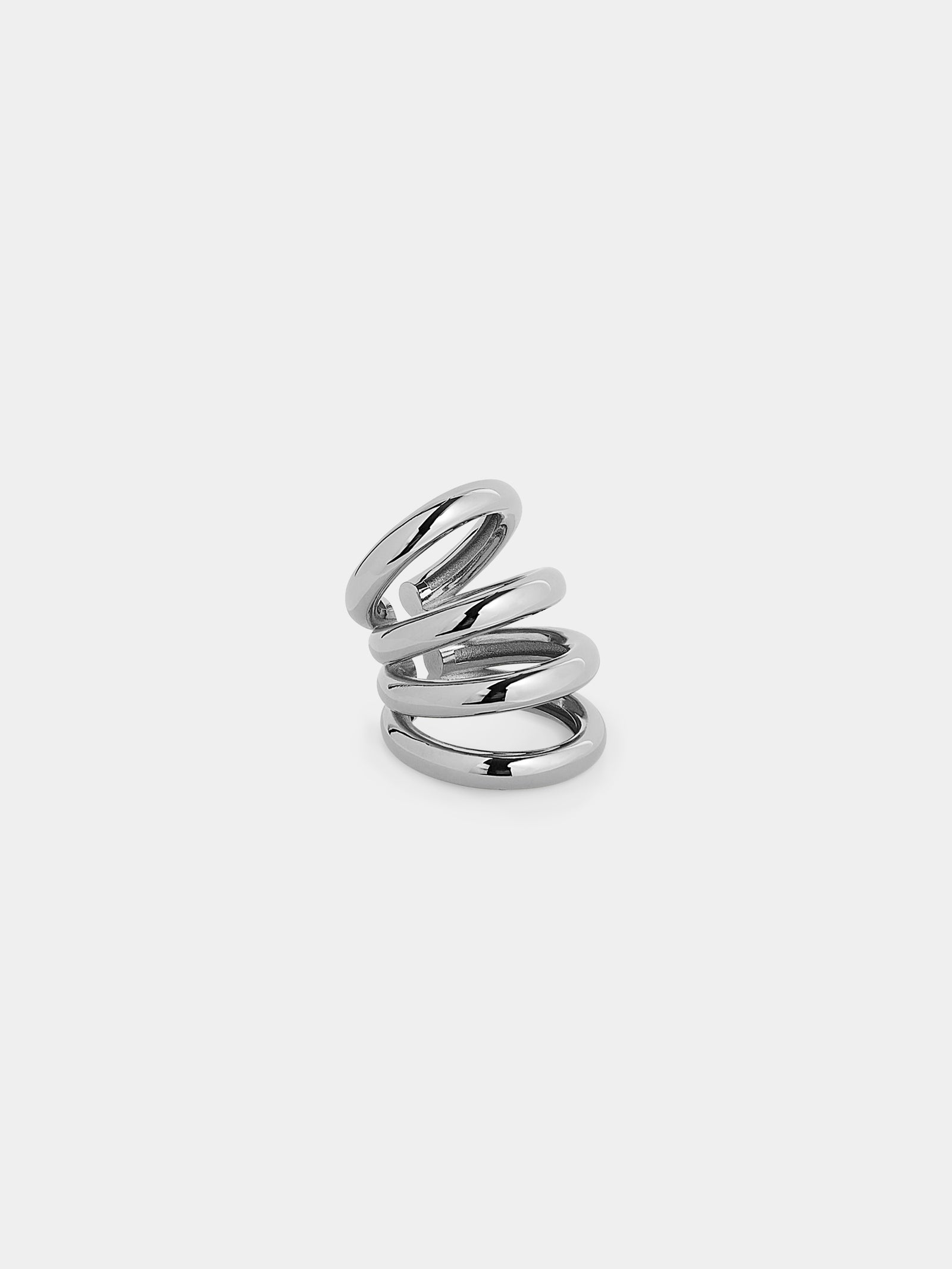 Punk ear cuffs silver position 2 - Image 3