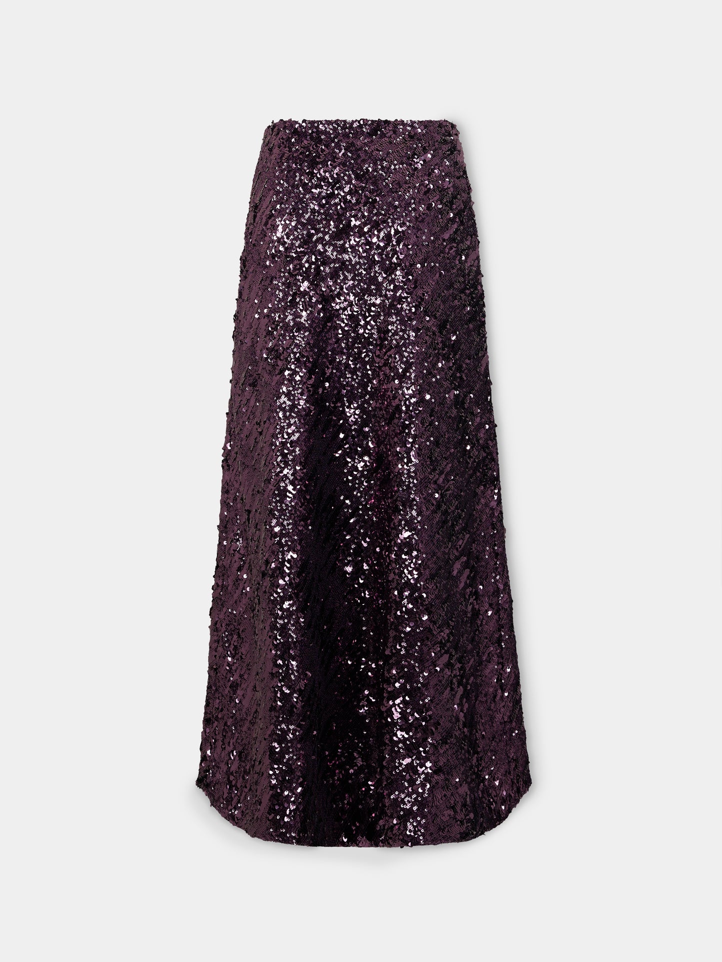 Long skirt in jersey with sequin details