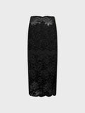 Midi skirt in lace
