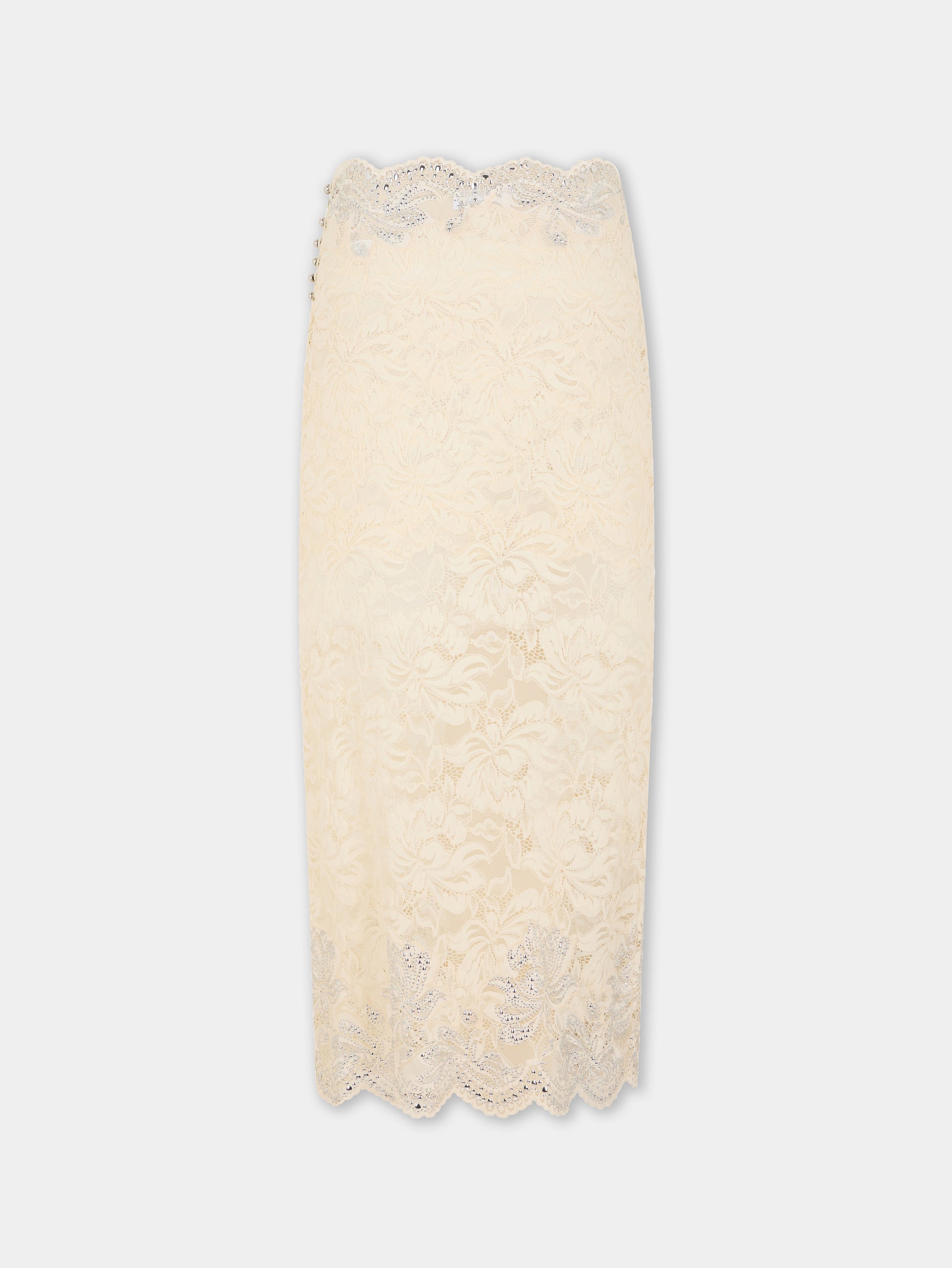 Midi skirt in lace