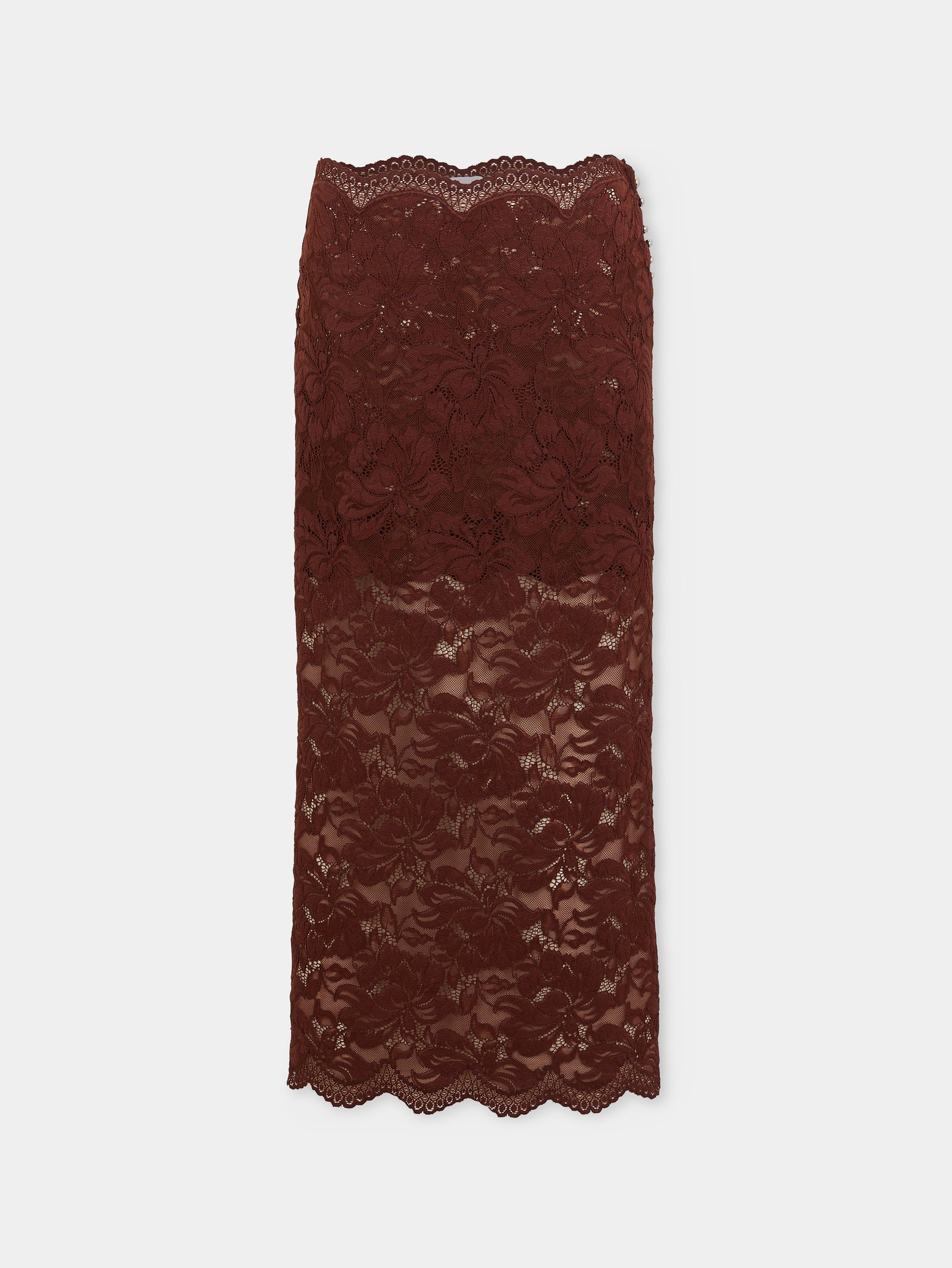 Midi skirt in lace position 1 - Image 1