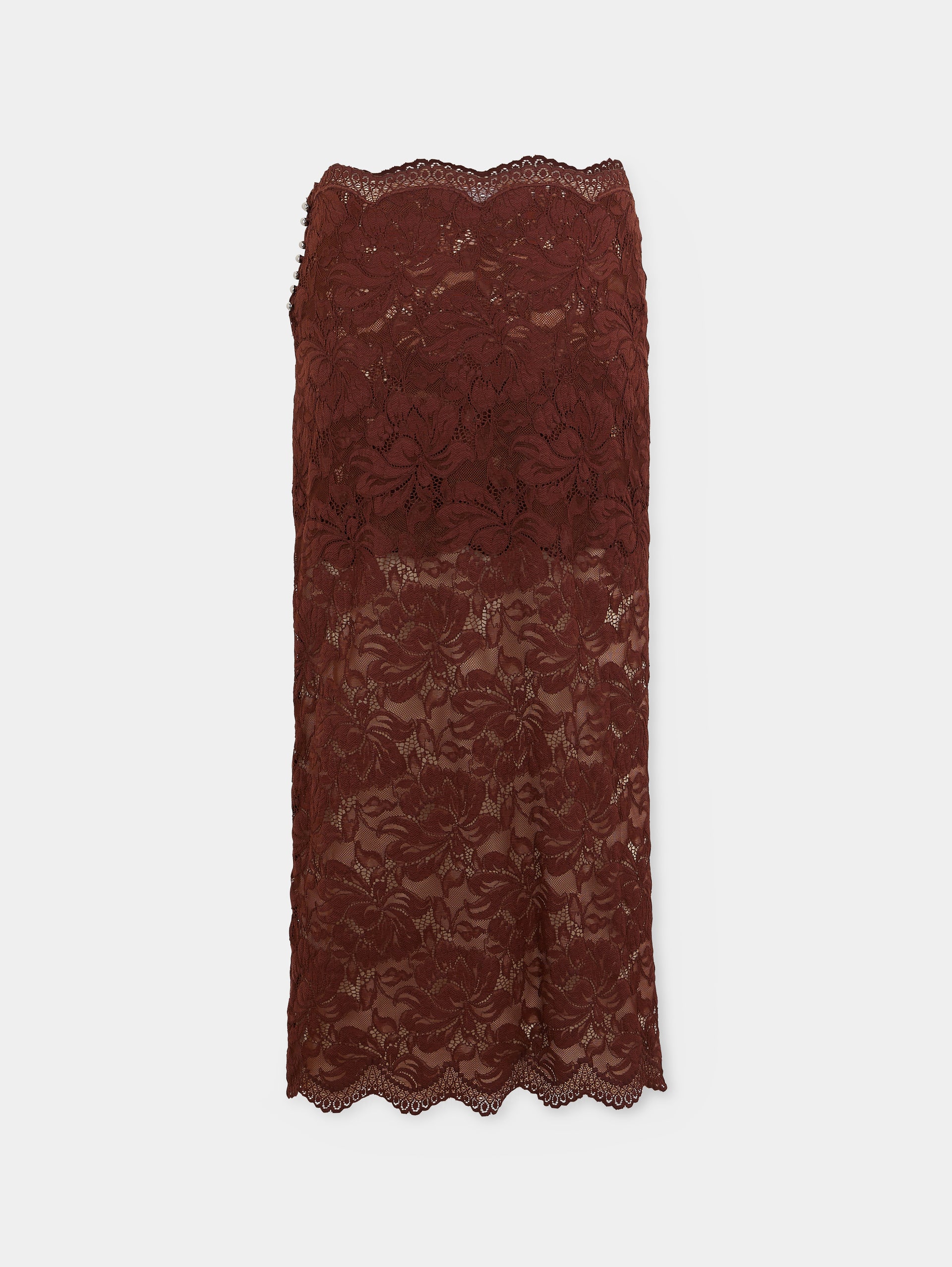 Midi skirt in lace