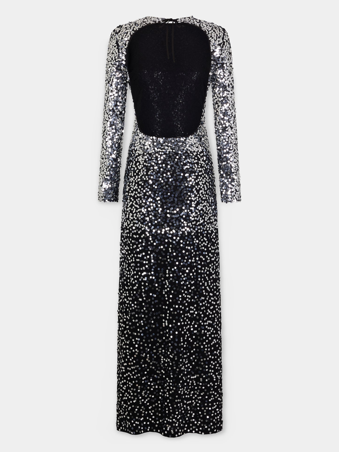 Long dress in jersey second-skin