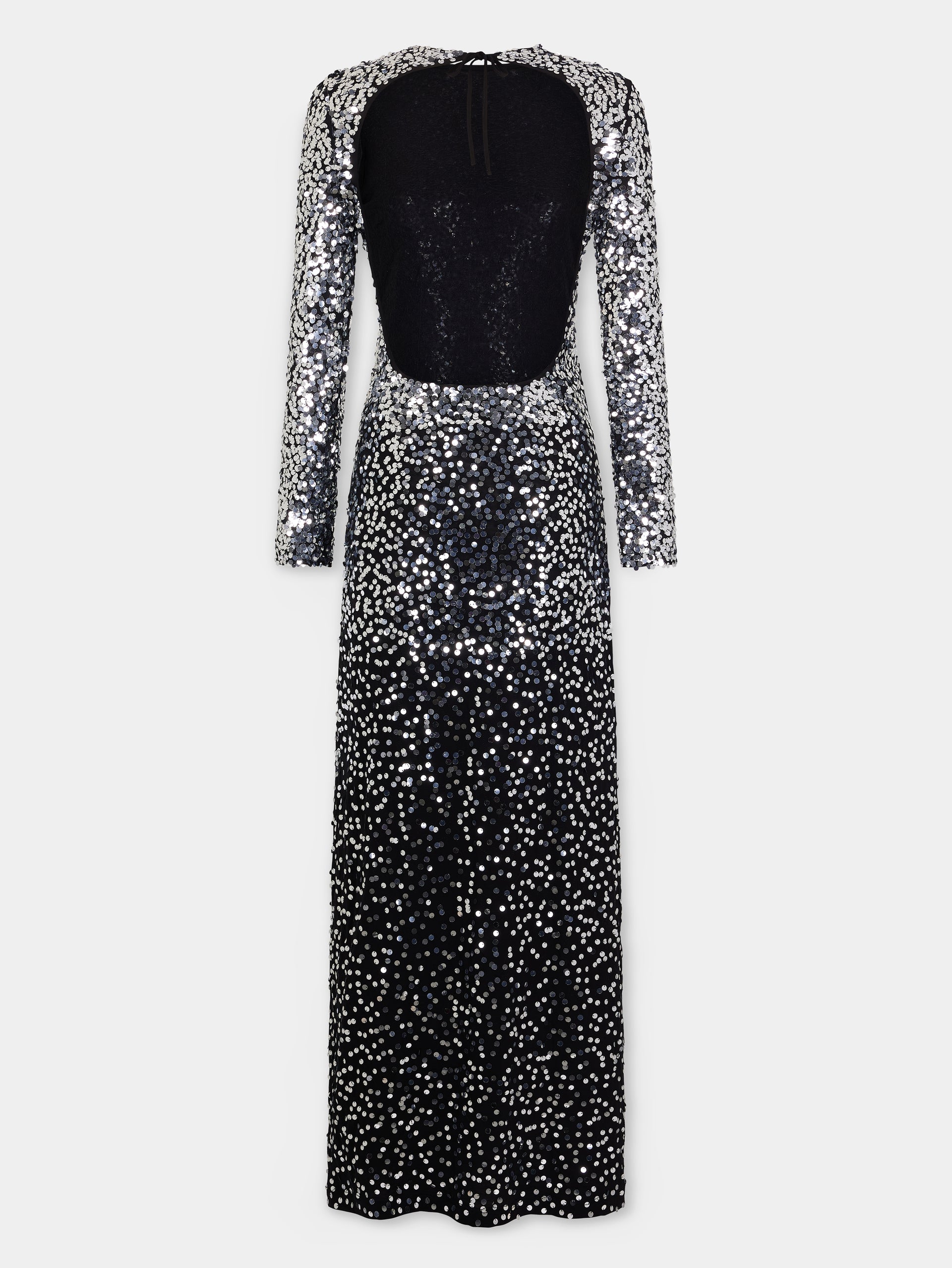 Long dress in jersey second-skin