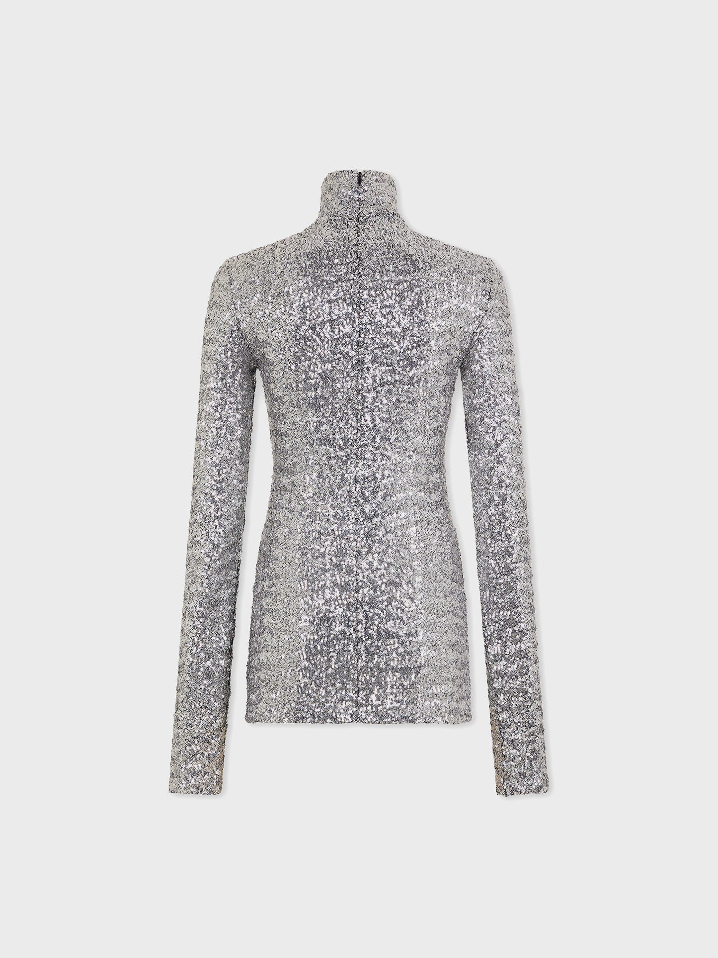 Sequin turtleneck top