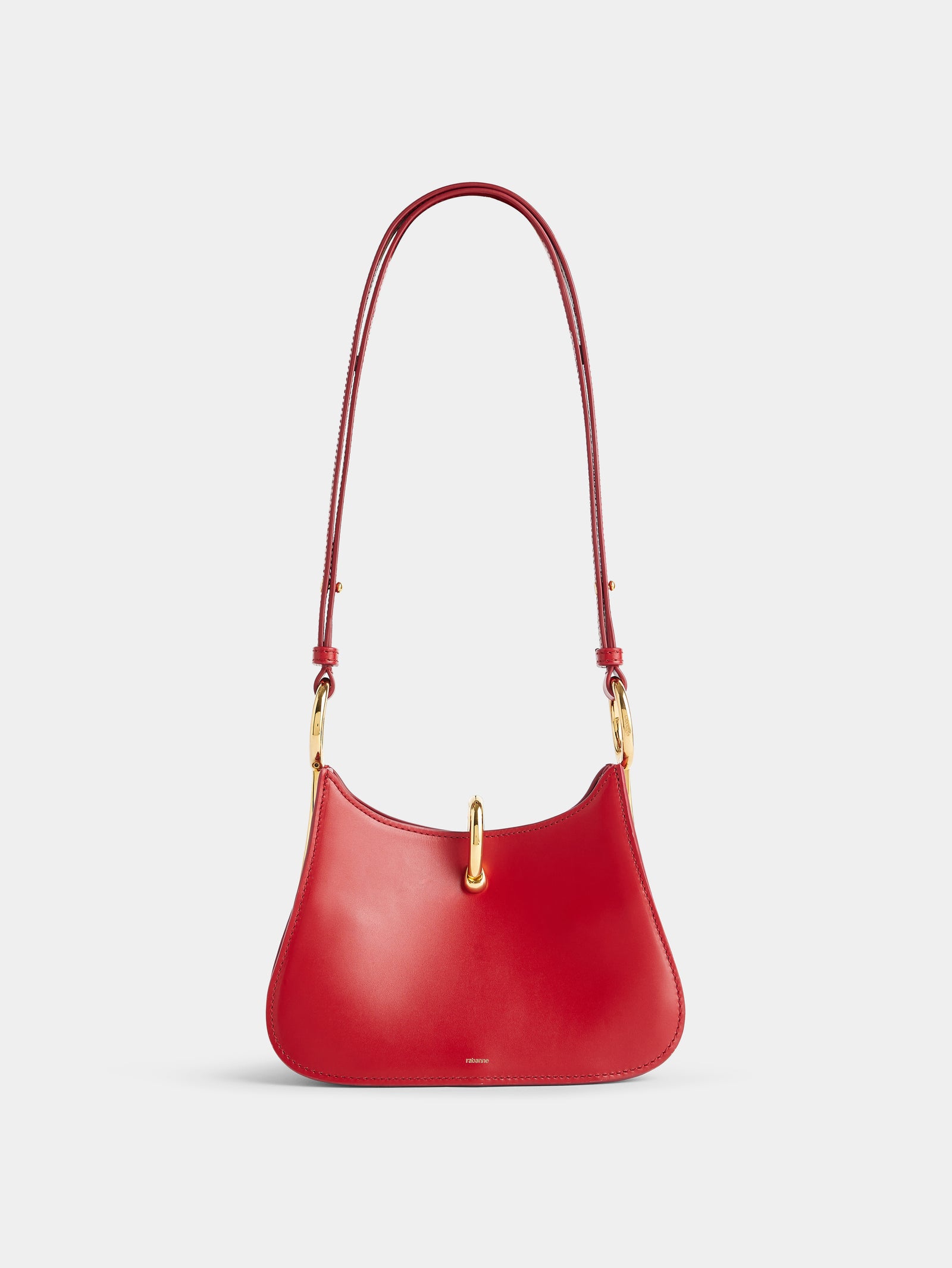 Small ring leather bag red position 1 - Image 1