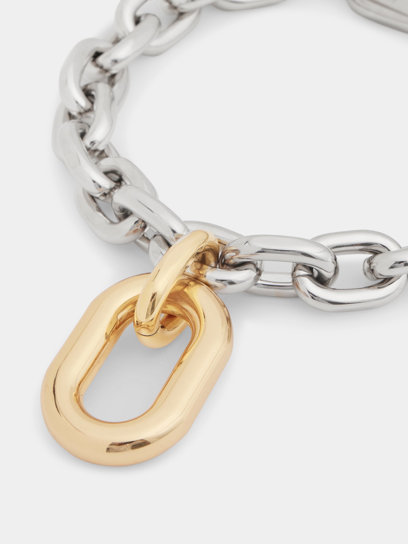 Silver/gold XL Link necklace position 3 - Image 3