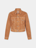 CARAMEL LONG-SLEEVED JACKET IN DENIM position 1