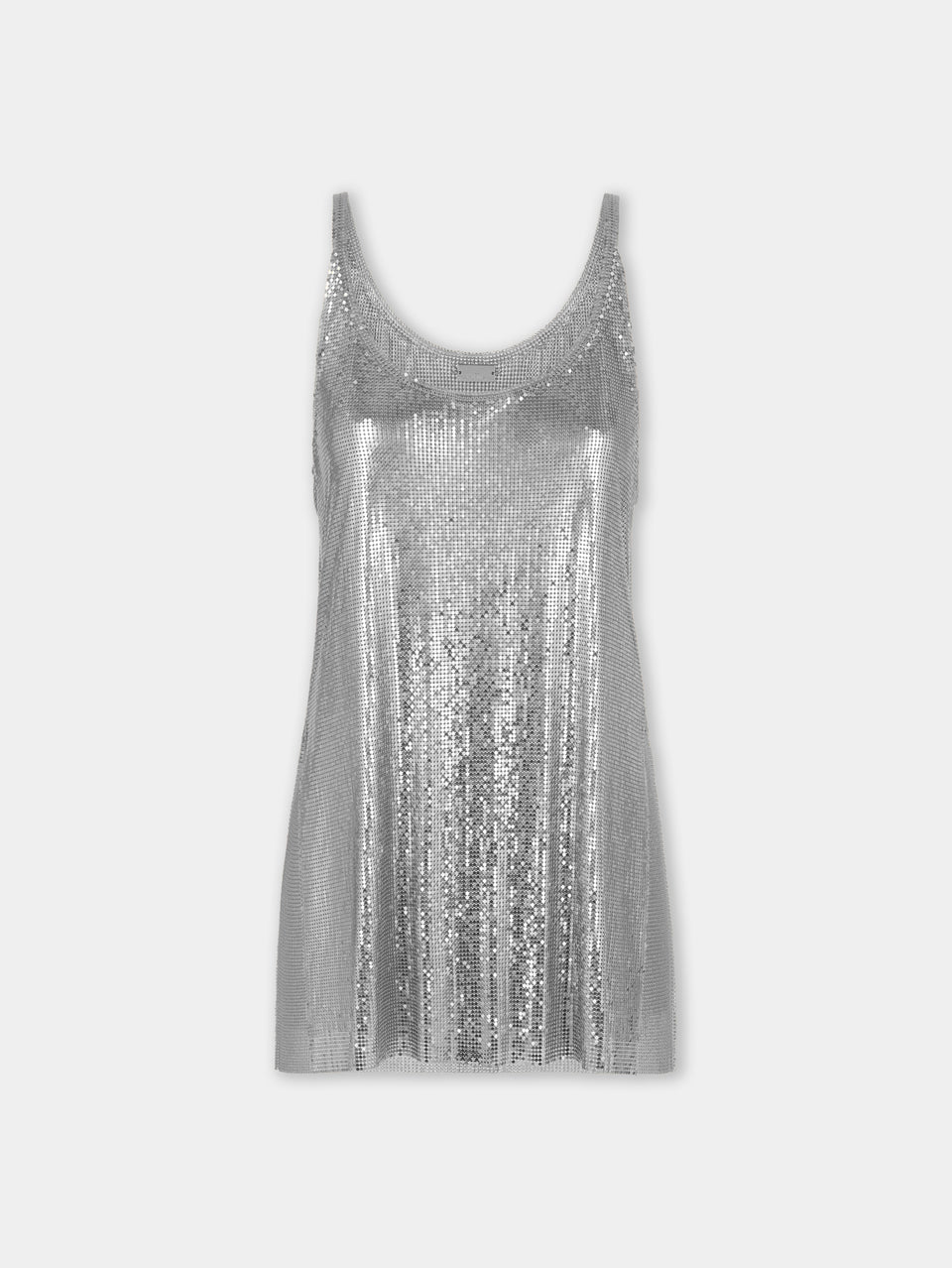 Silver tank top in mesh position 1 - Image 1