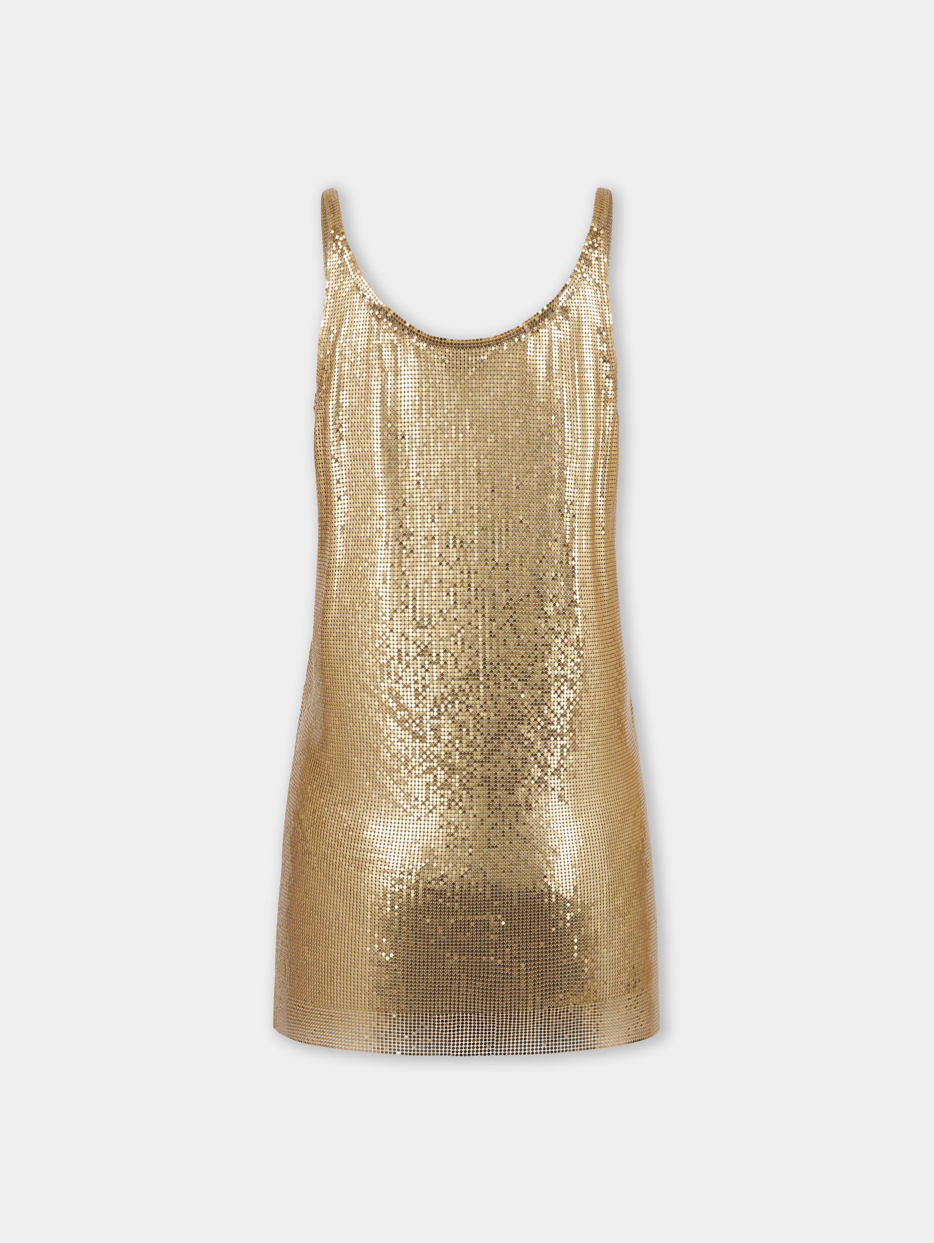 GOLD TANK TOP IN MESH