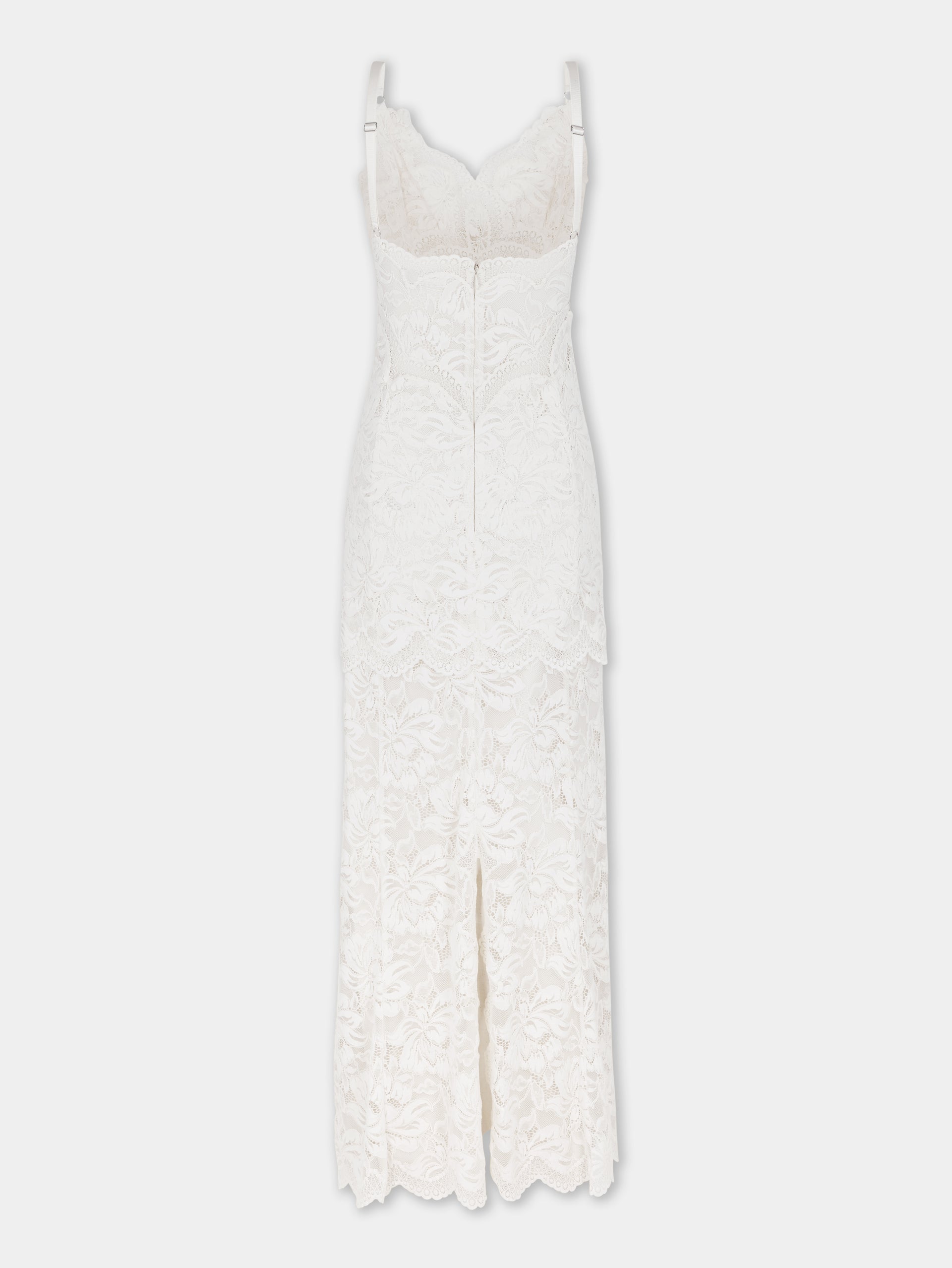 Ivory long dress in lace Rabanne Ivory long dress in lace Rabanne