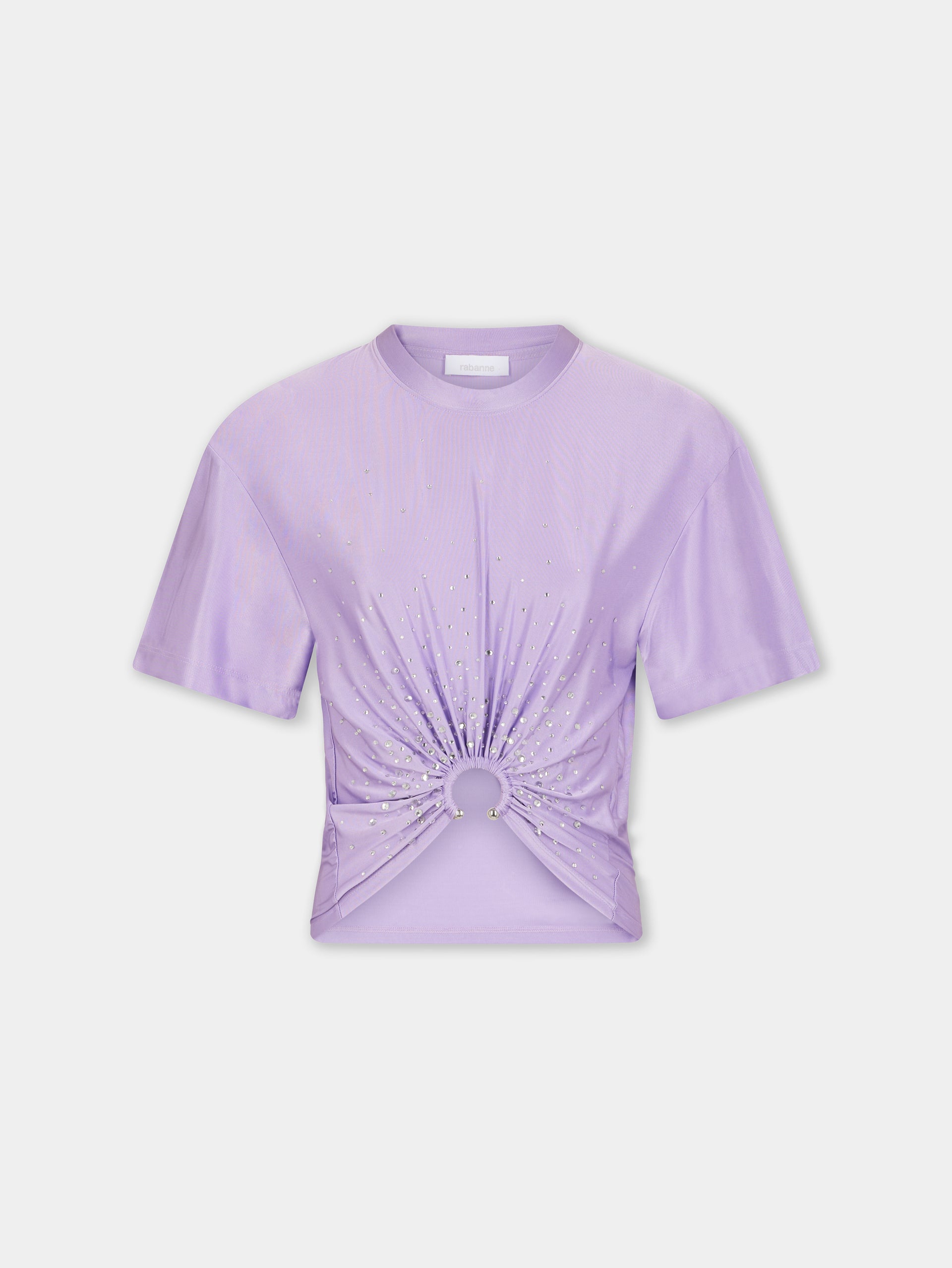 LAVENDER PIERCING TEE-SHIRT IN JERSEY