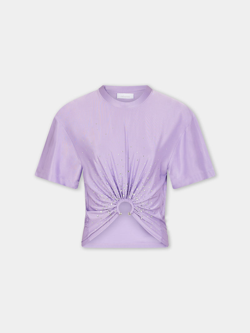 LAVENDER PIERCING TEE-SHIRT IN JERSEY