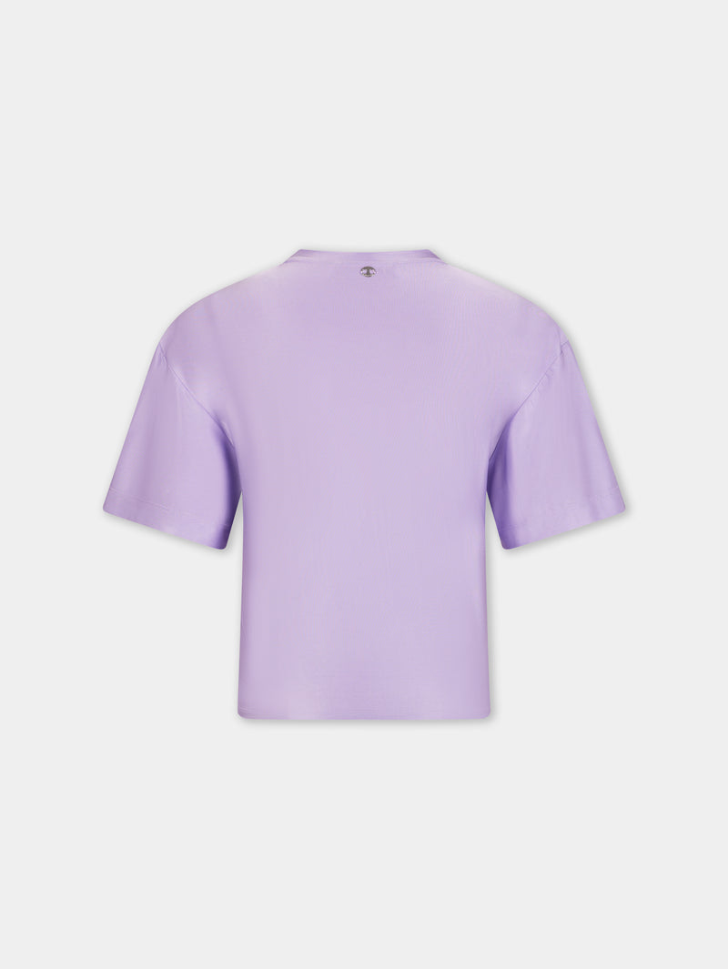 LAVENDER PIERCING TEE-SHIRT IN JERSEY