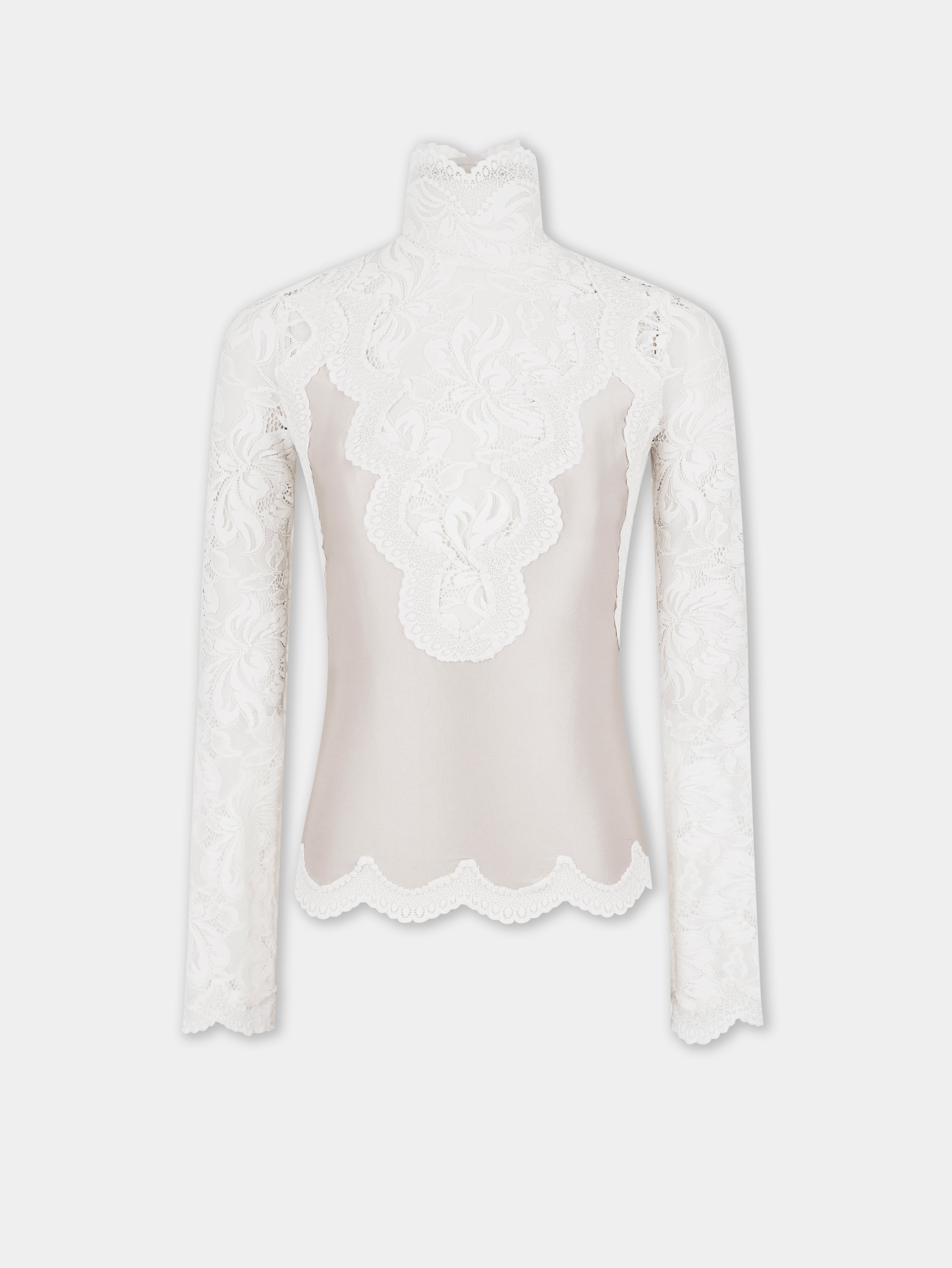 Jessica London 1X newest Ivory Lace Sleeve Top