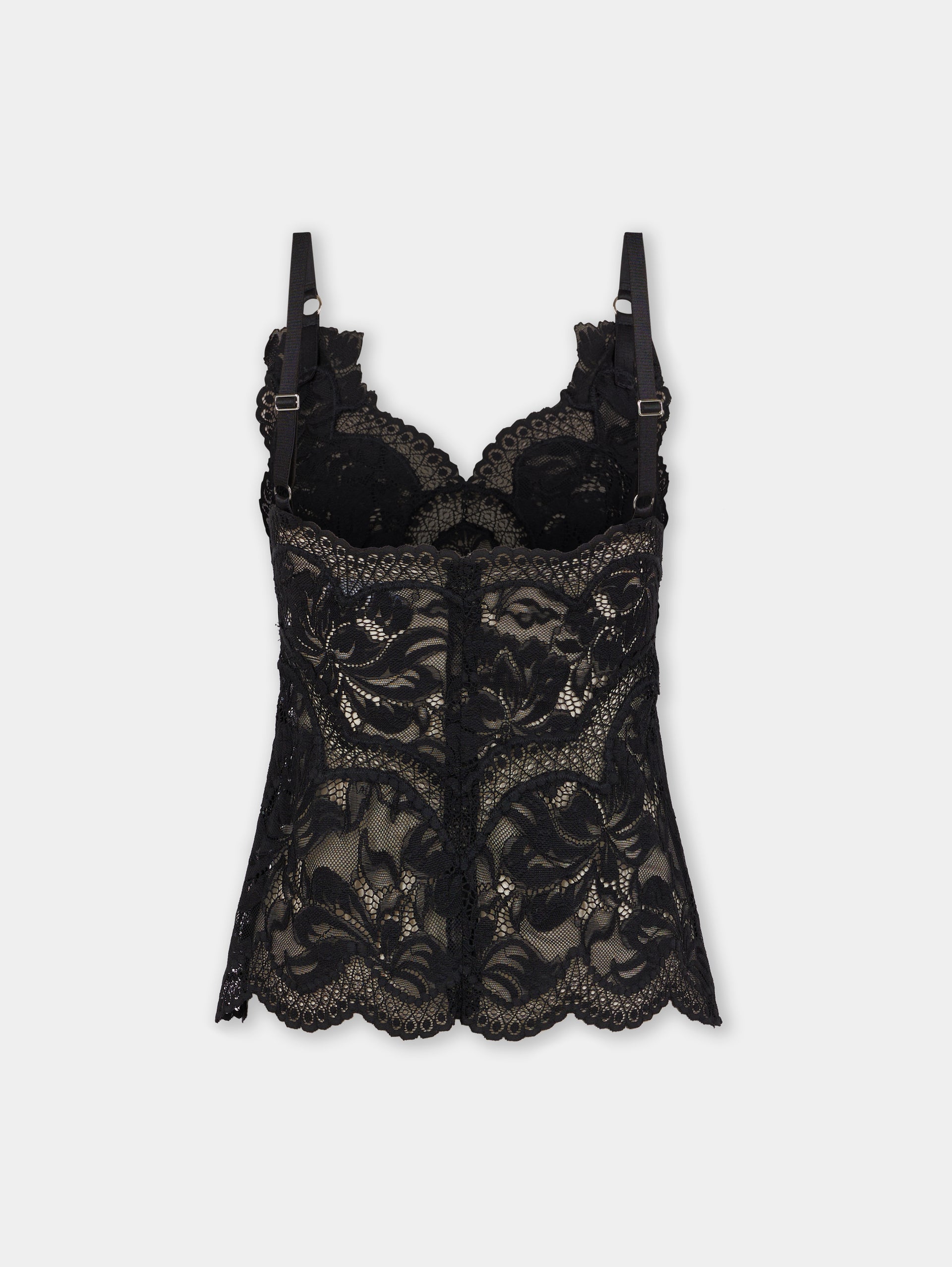 Black tank top in lace – Rabanne
