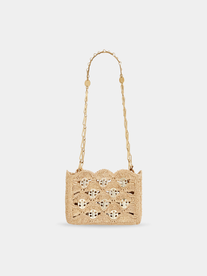 1969 BEIGE NANO BAG IN RAFFIA