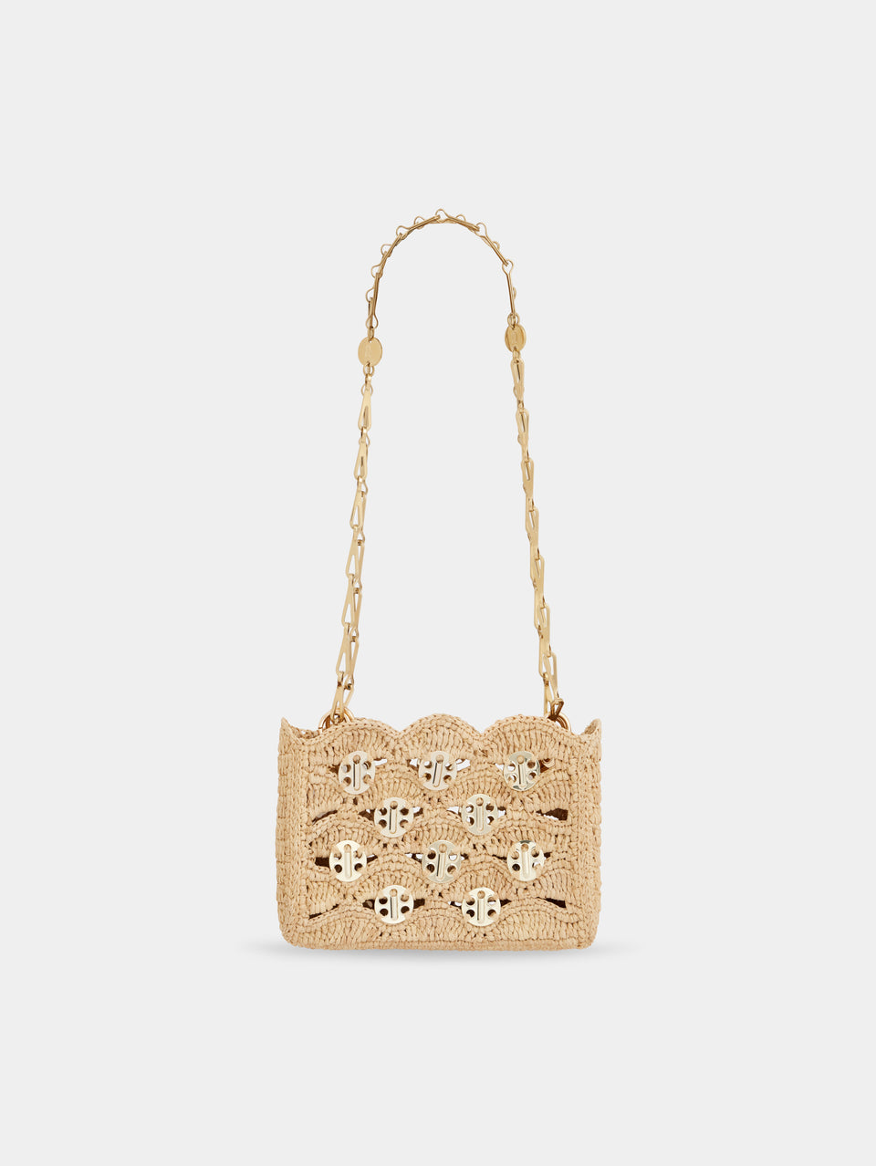 1969 BEIGE NANO BAG IN RAFFIA