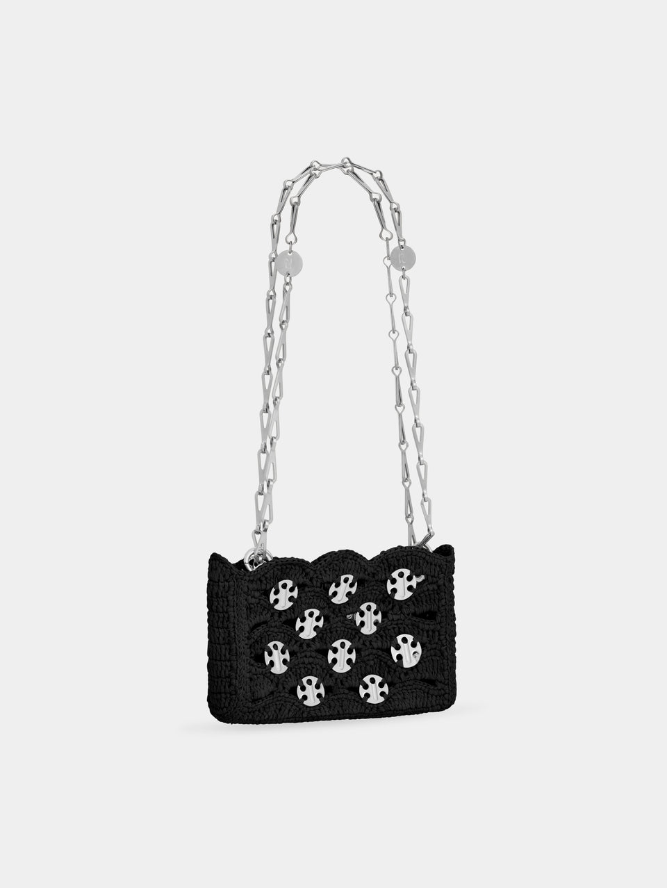 SAC 1969 NANO NOIR EN RAPHIA 