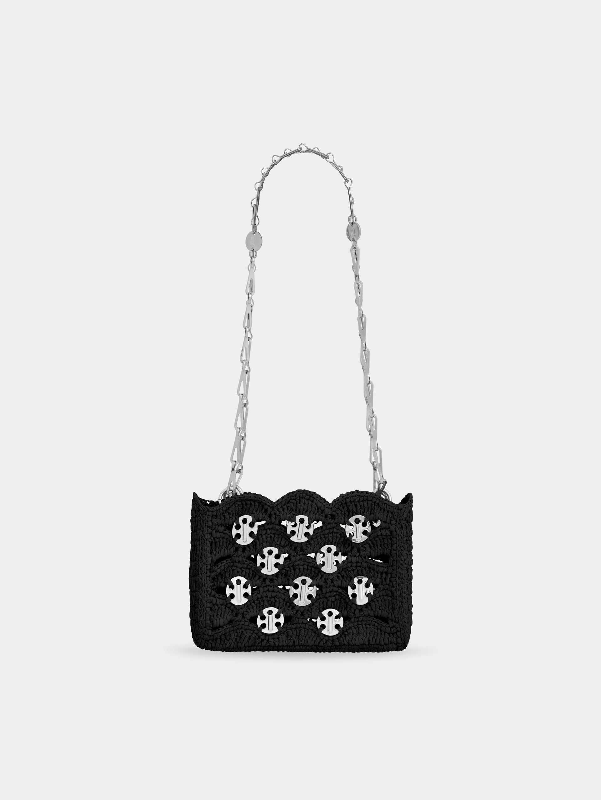 SAC 1969 NANO NOIR EN RAPHIA 