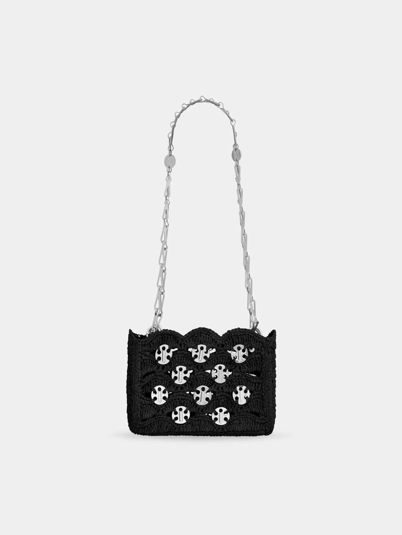 SAC 1969 NANO NOIR EN RAPHIA 