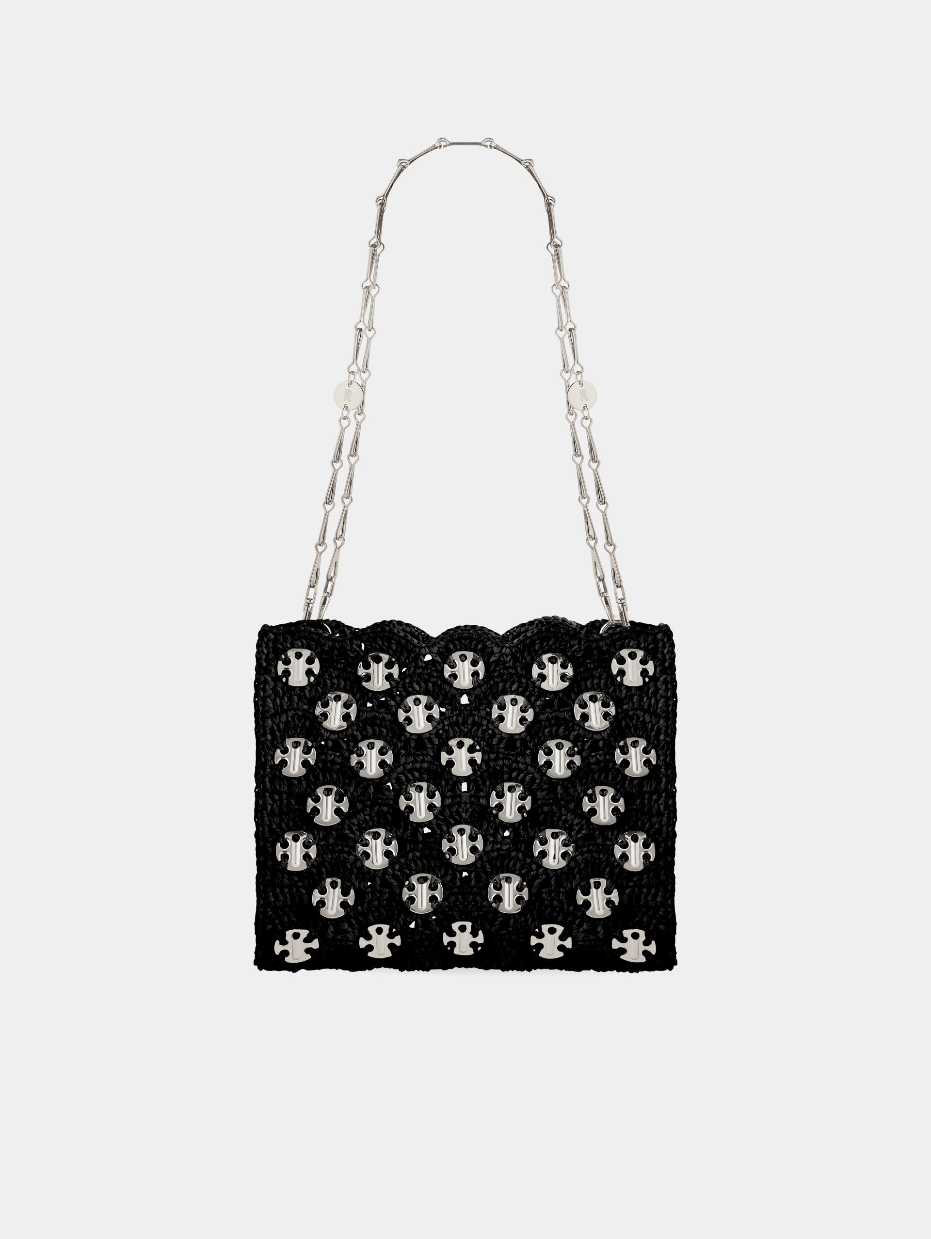 1969 BLACK BAG IN RAFFIA