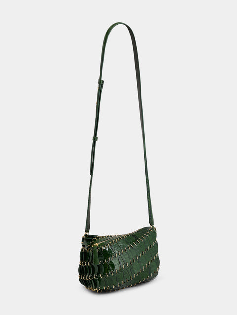 GREEN CROSSBODY PACO LEATHER BAG