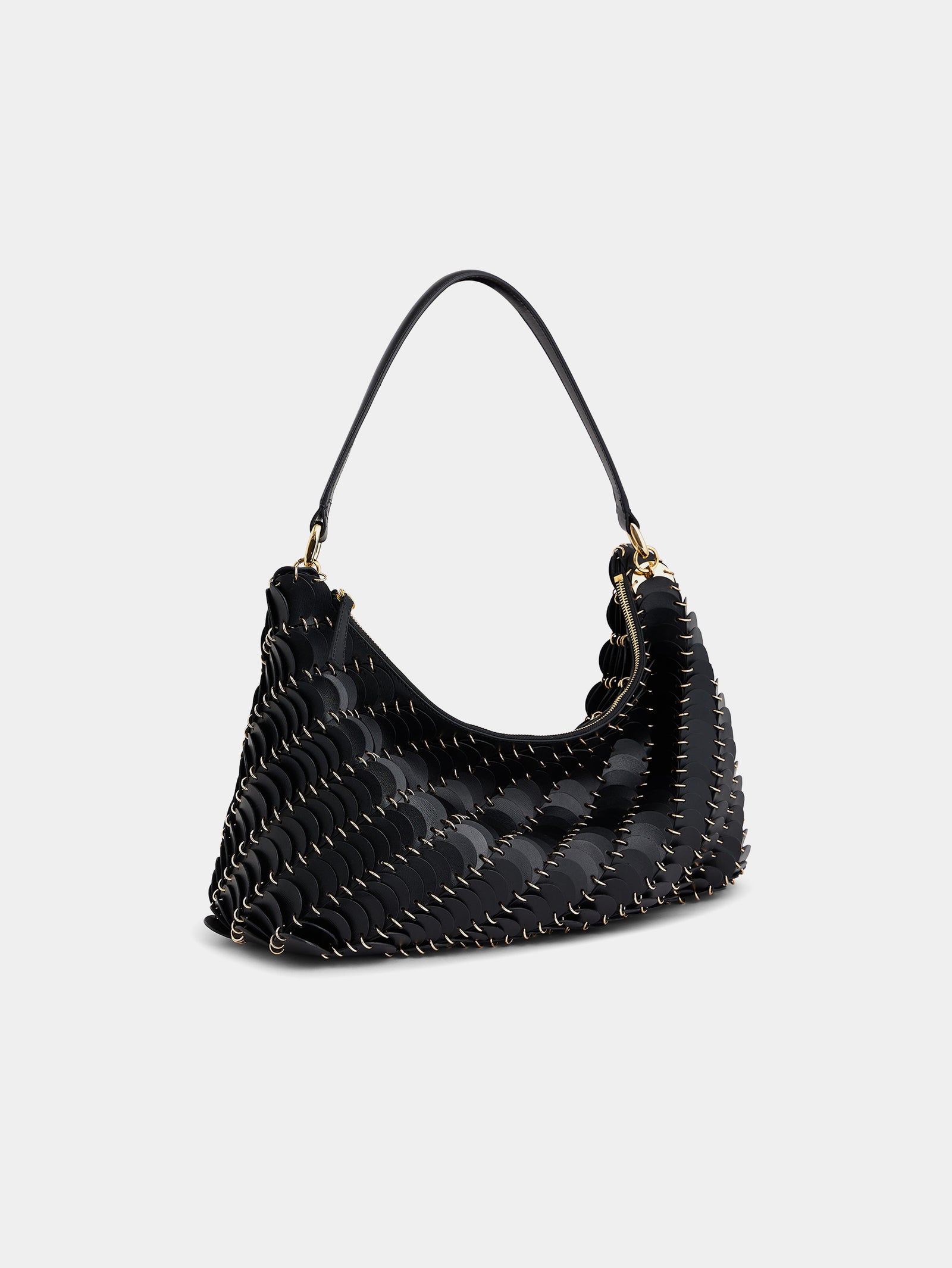 Black Paco leather bag position 2 - Image 2