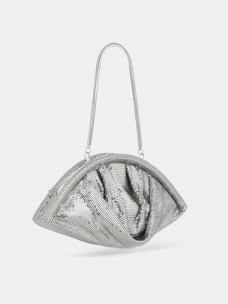 SILVER MESH NIGHT CLUTCH