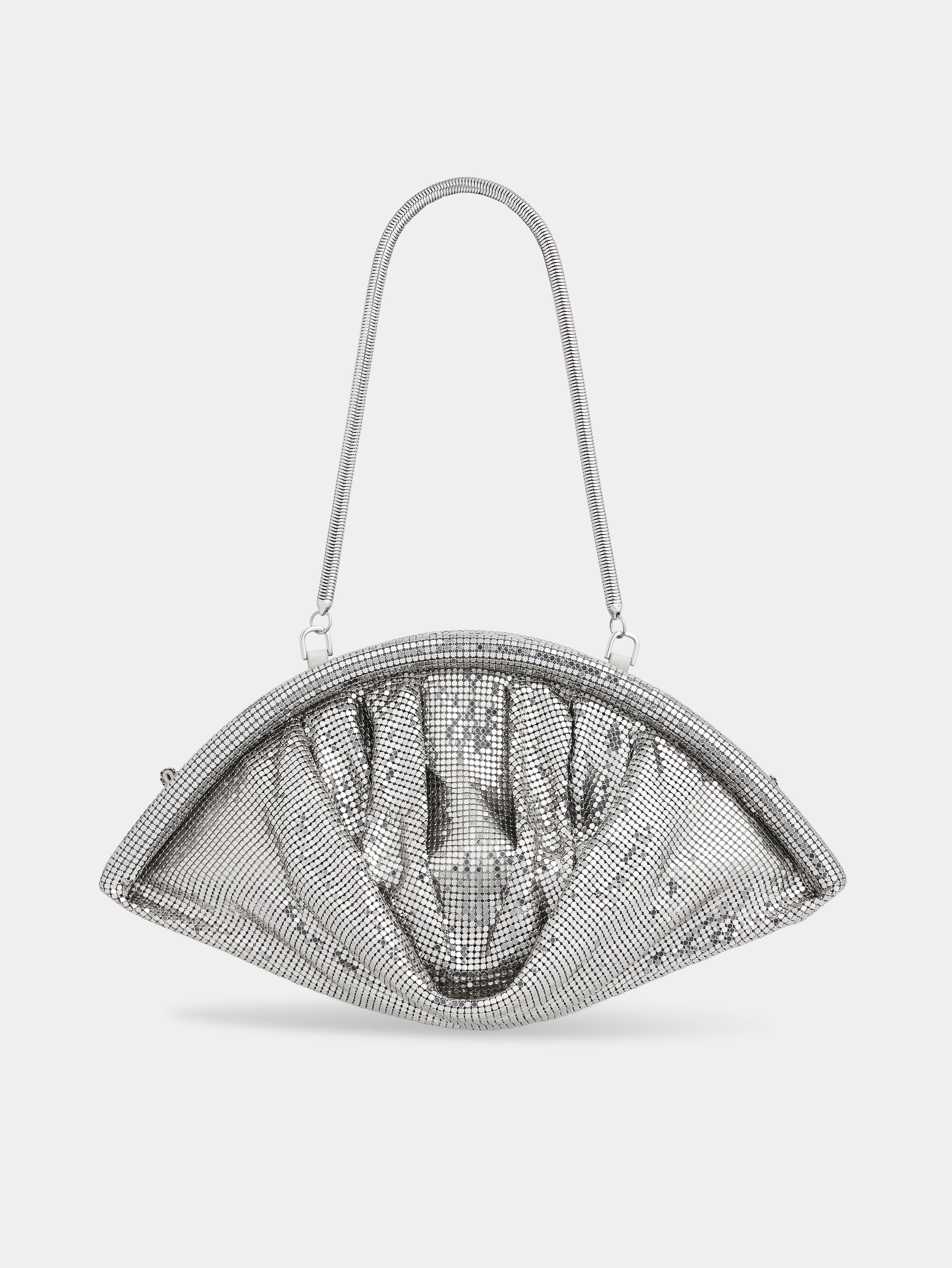 SILVER MESH NIGHT CLUTCH