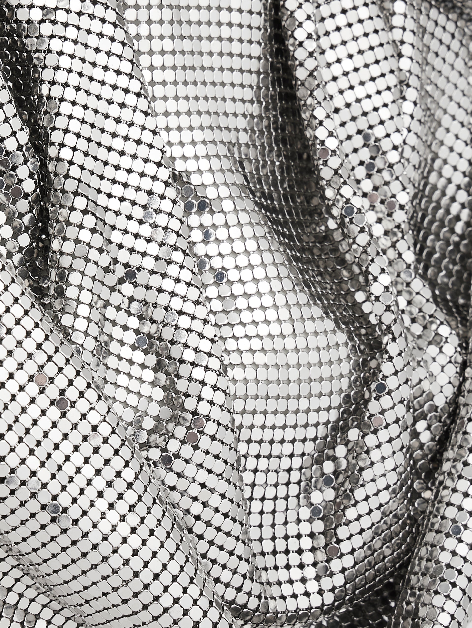 SILVER MESH NIGHT CLUTCH