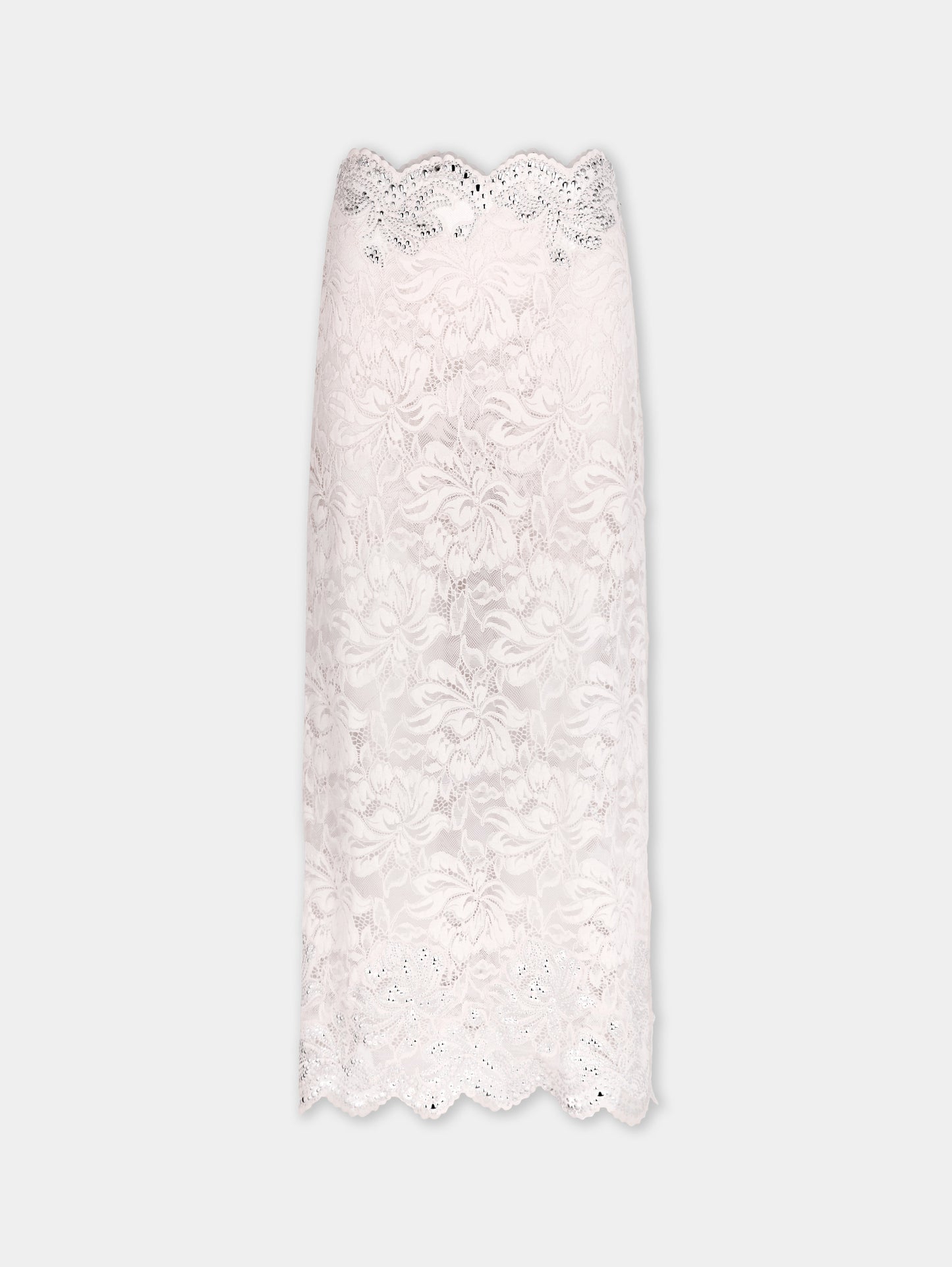 Midi skirt in lace