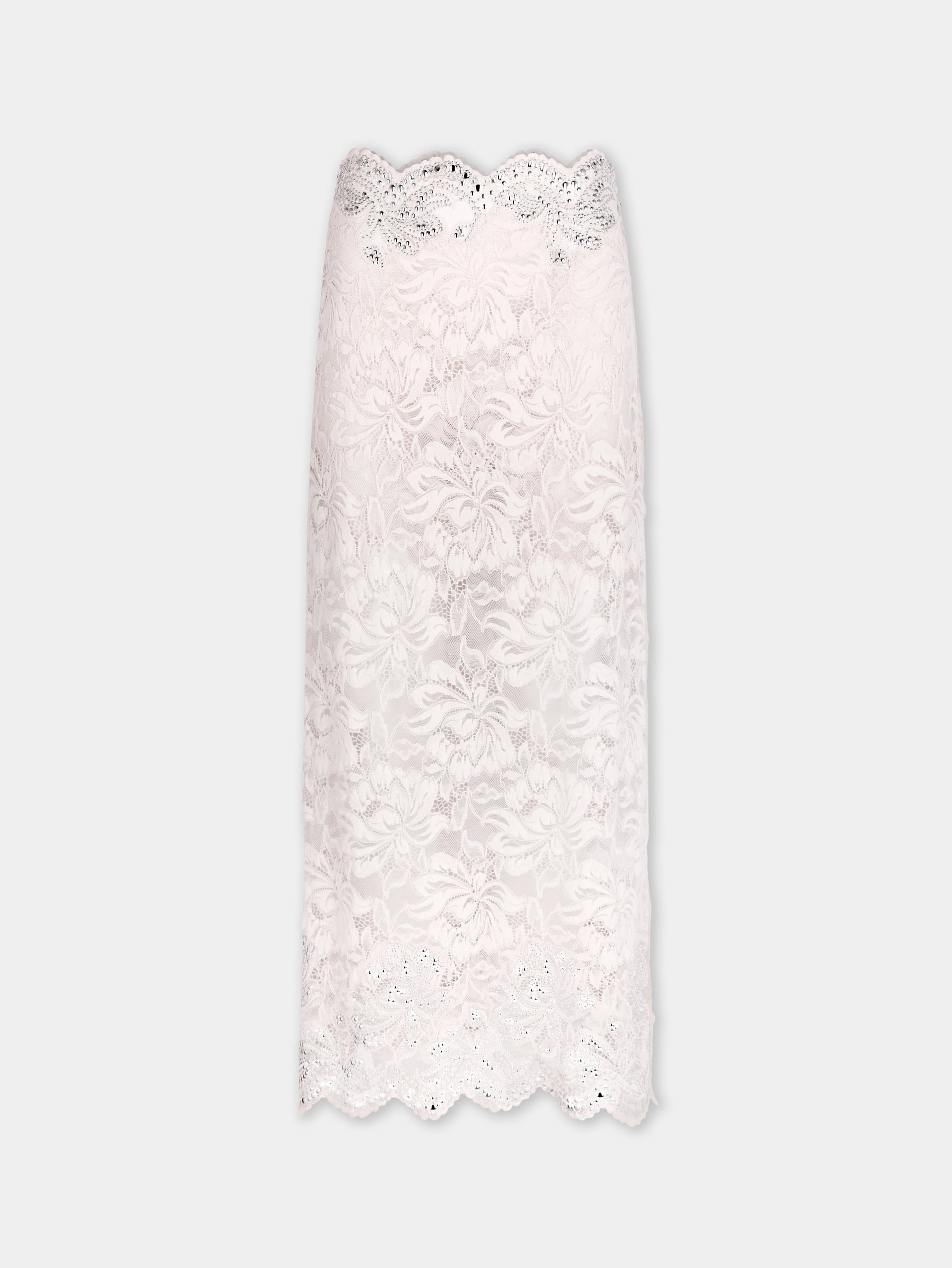 Midi skirt in lace