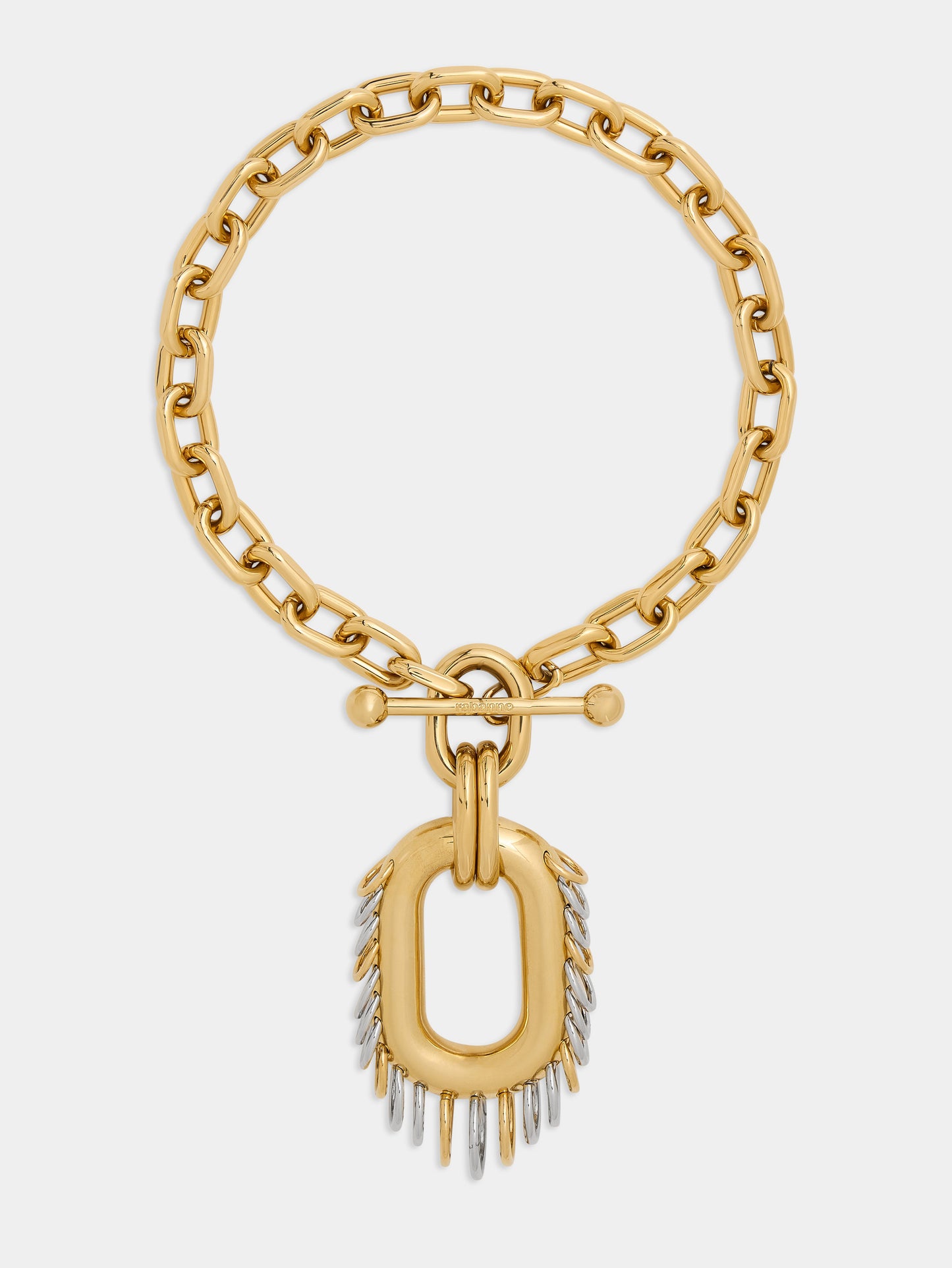 Punk XL Link necklace in bicolor gold and silver