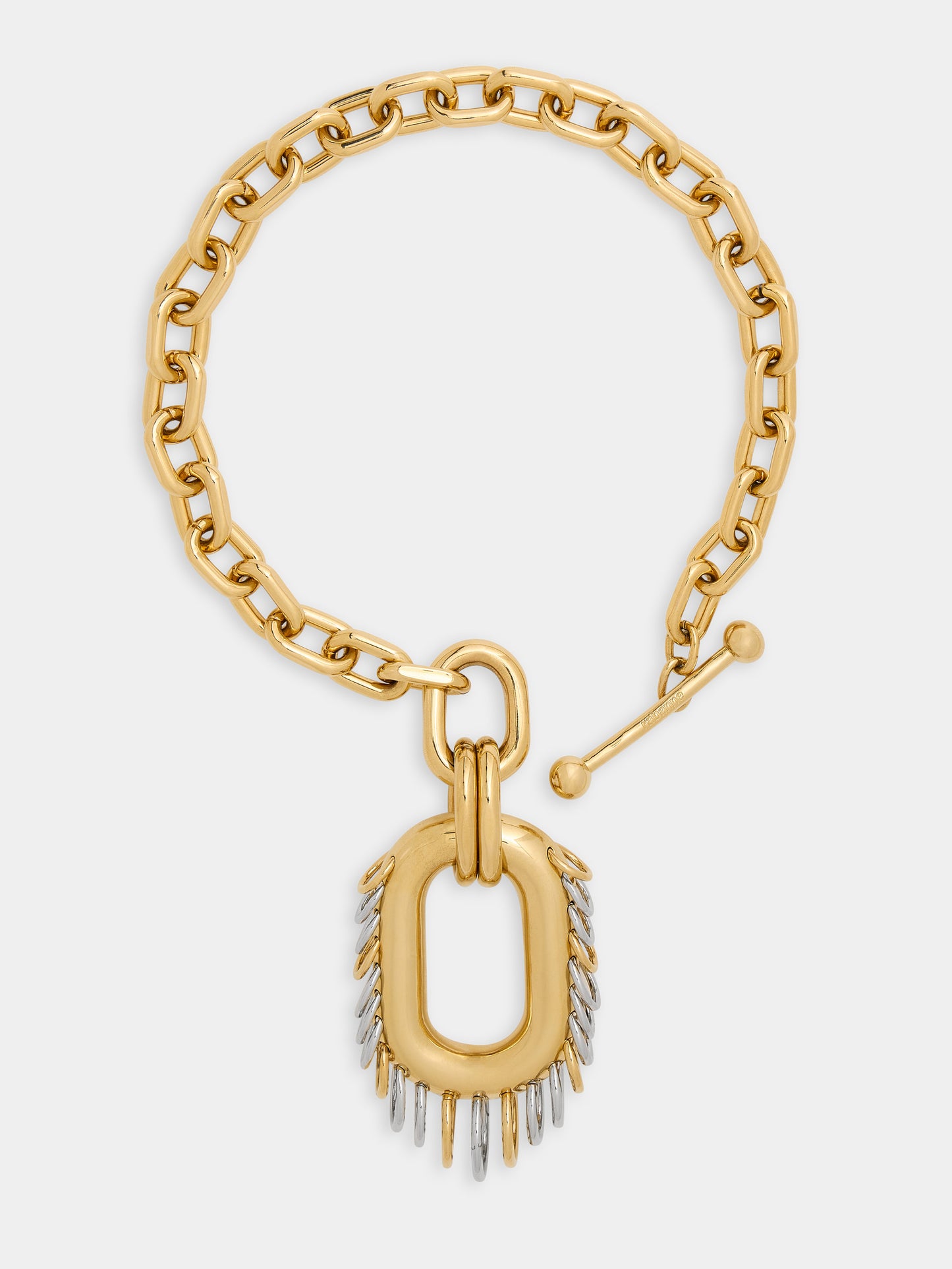 Punk XL Link necklace in bicolor gold and silver