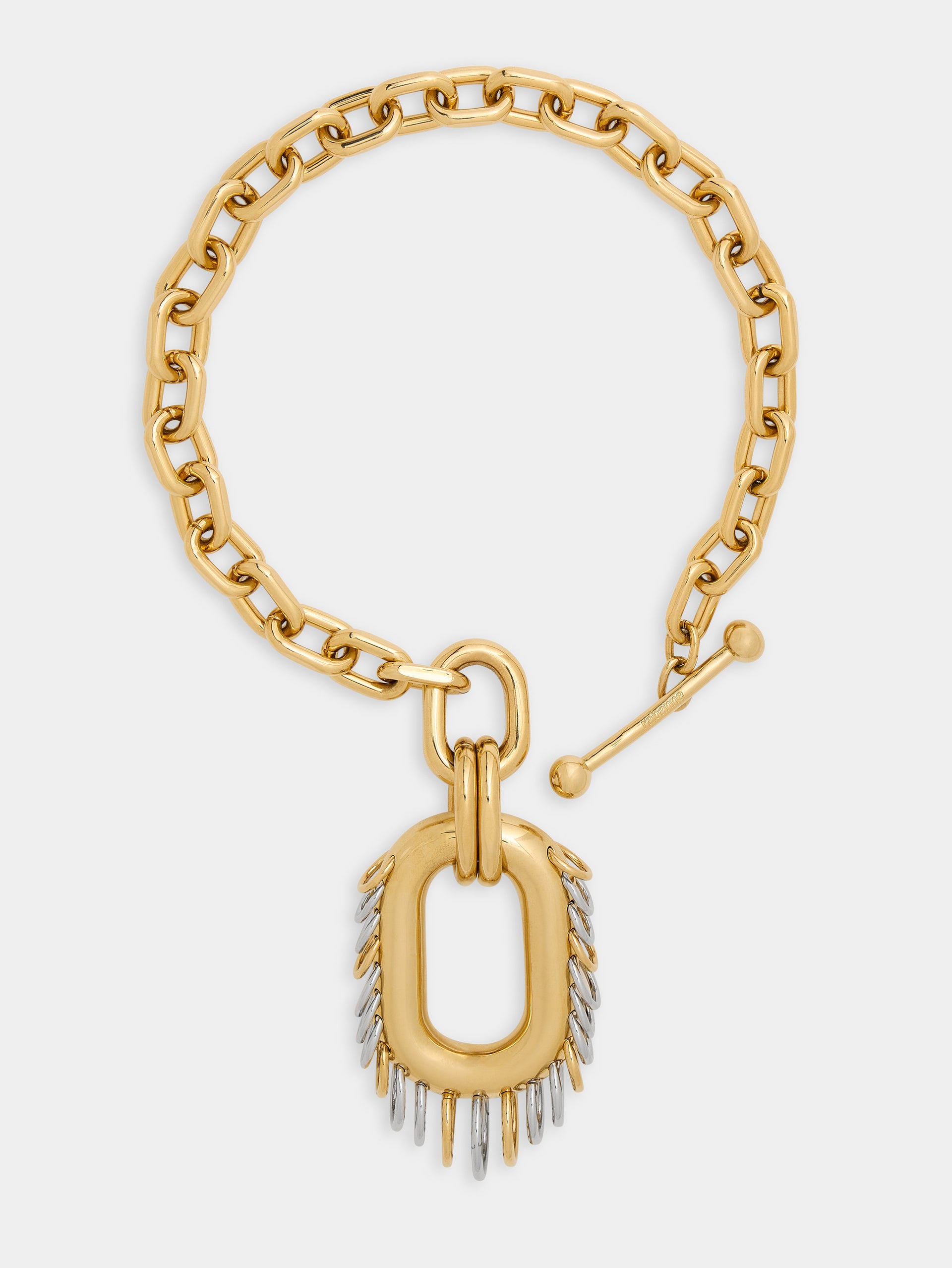 Punk XL Link necklace in bicolor gold and silver
