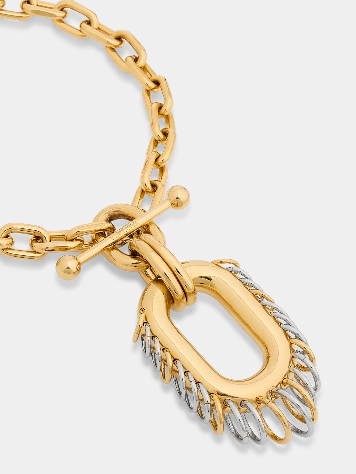 Punk XL Link necklace in bicolor gold and silver