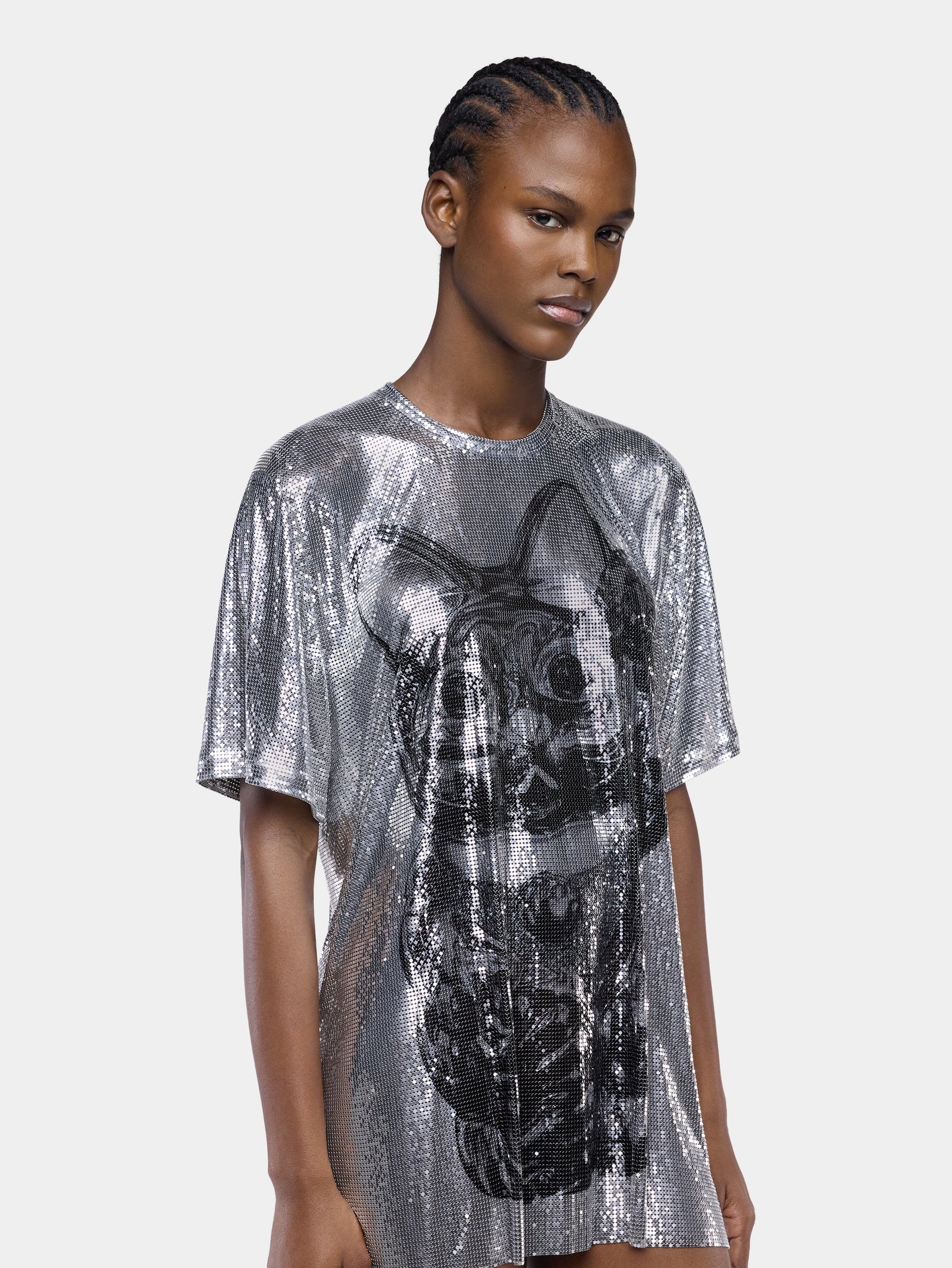 Ohmori x Rabanne oversized top cat in mesh - Image 2