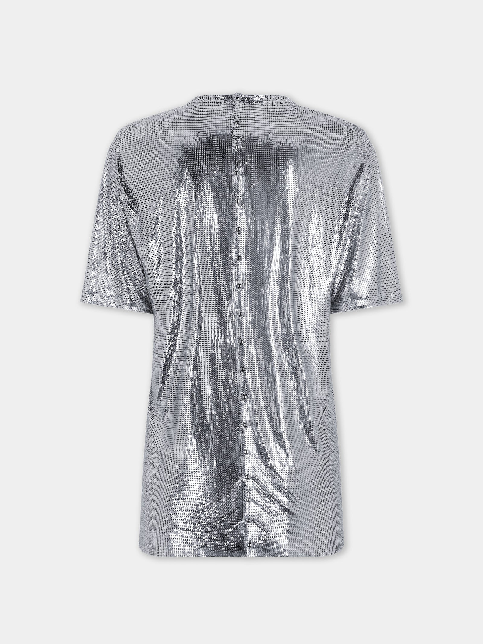 Top t-shirt Ohmori x Rabanne en mesh imprimé chat - Image 3